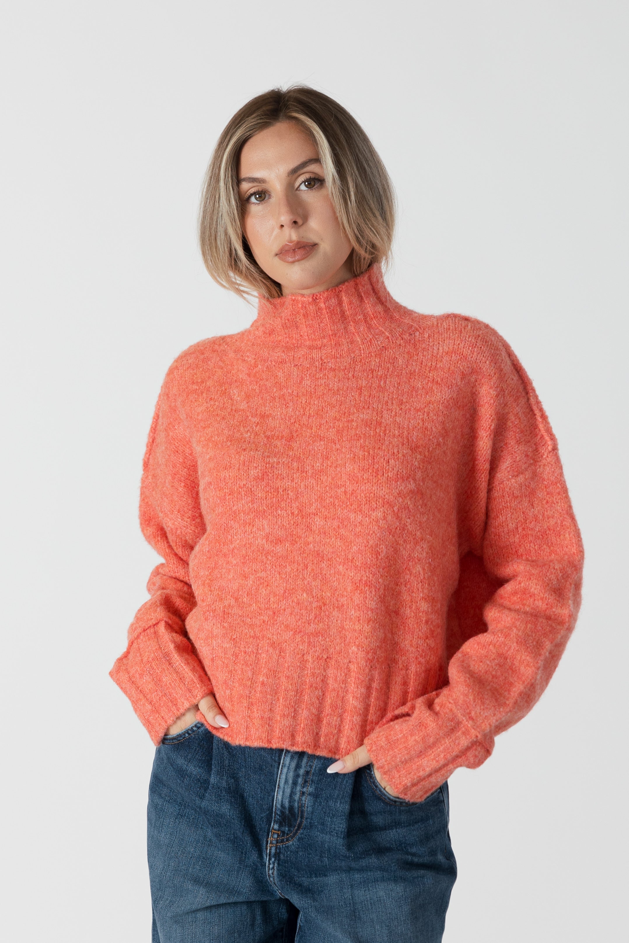 Calli Eco Mock Neck Sweater