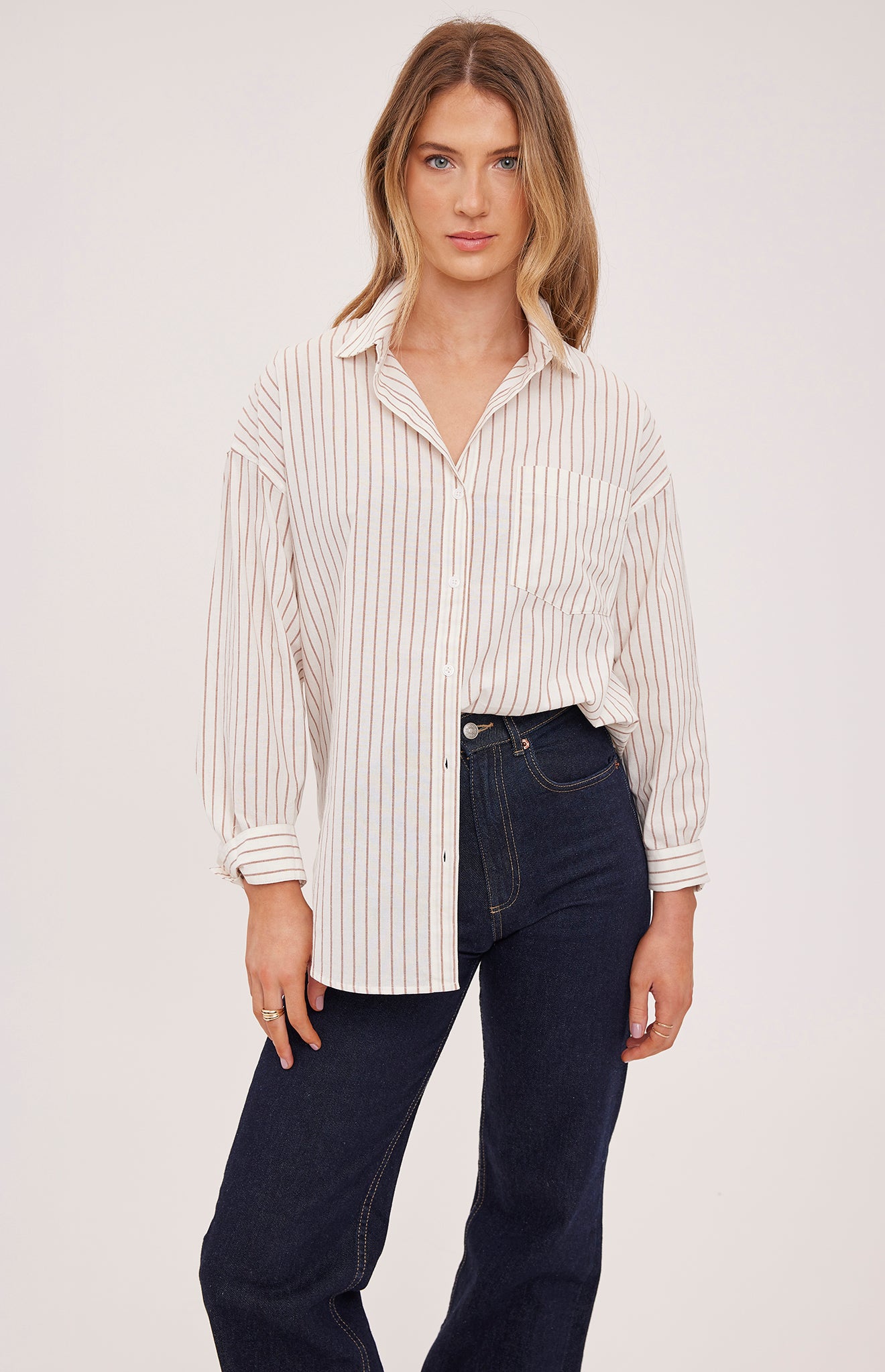Orlando Shirt - Cream Stripe