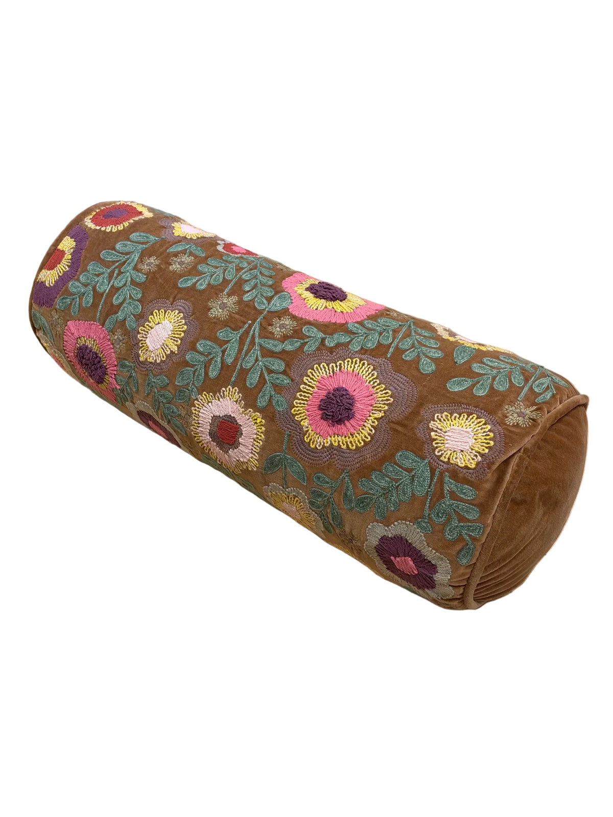 Wildflower Velvet Bolster
