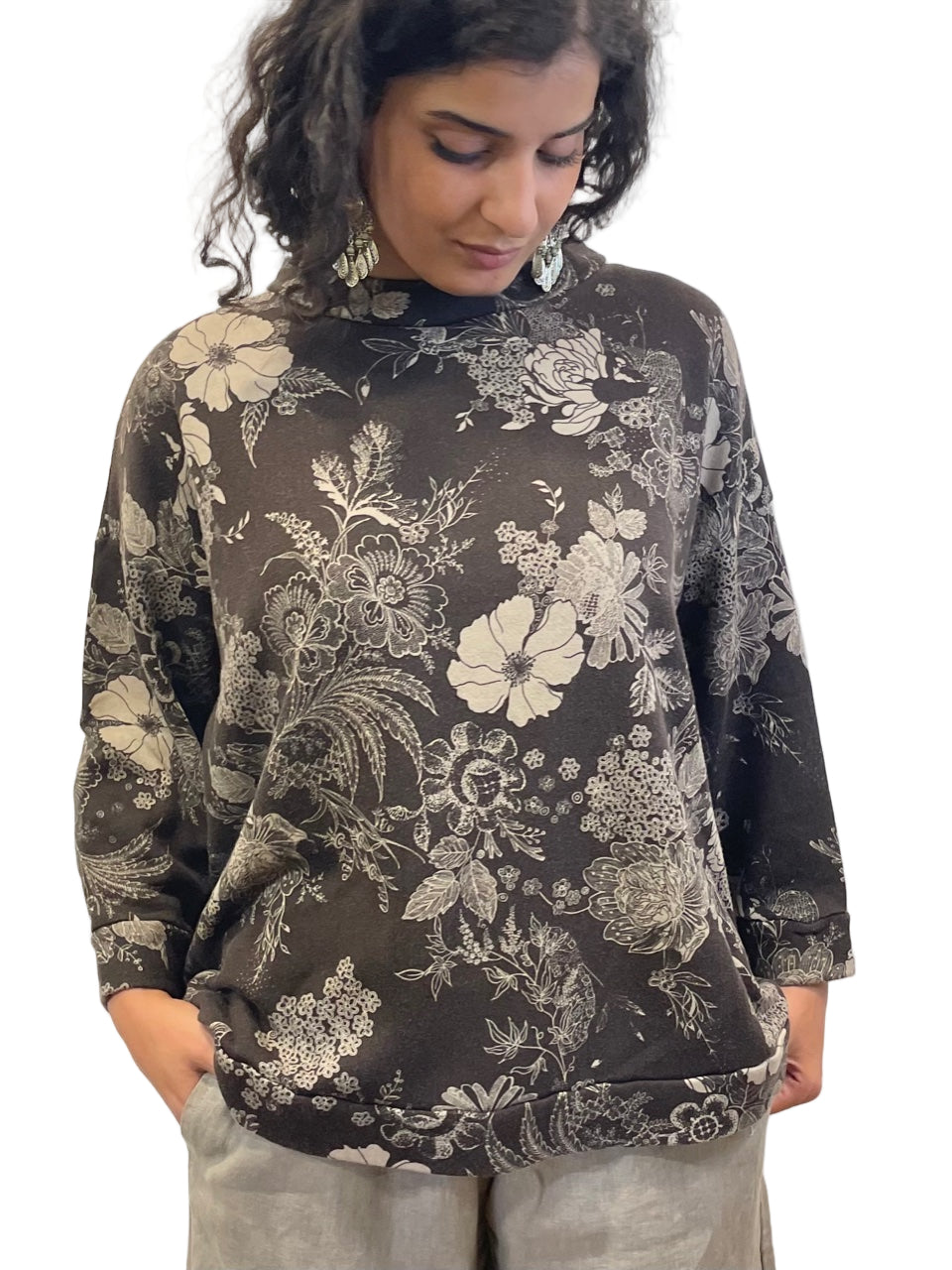 Alden Shirt in Bamboo Fleece - Floral
