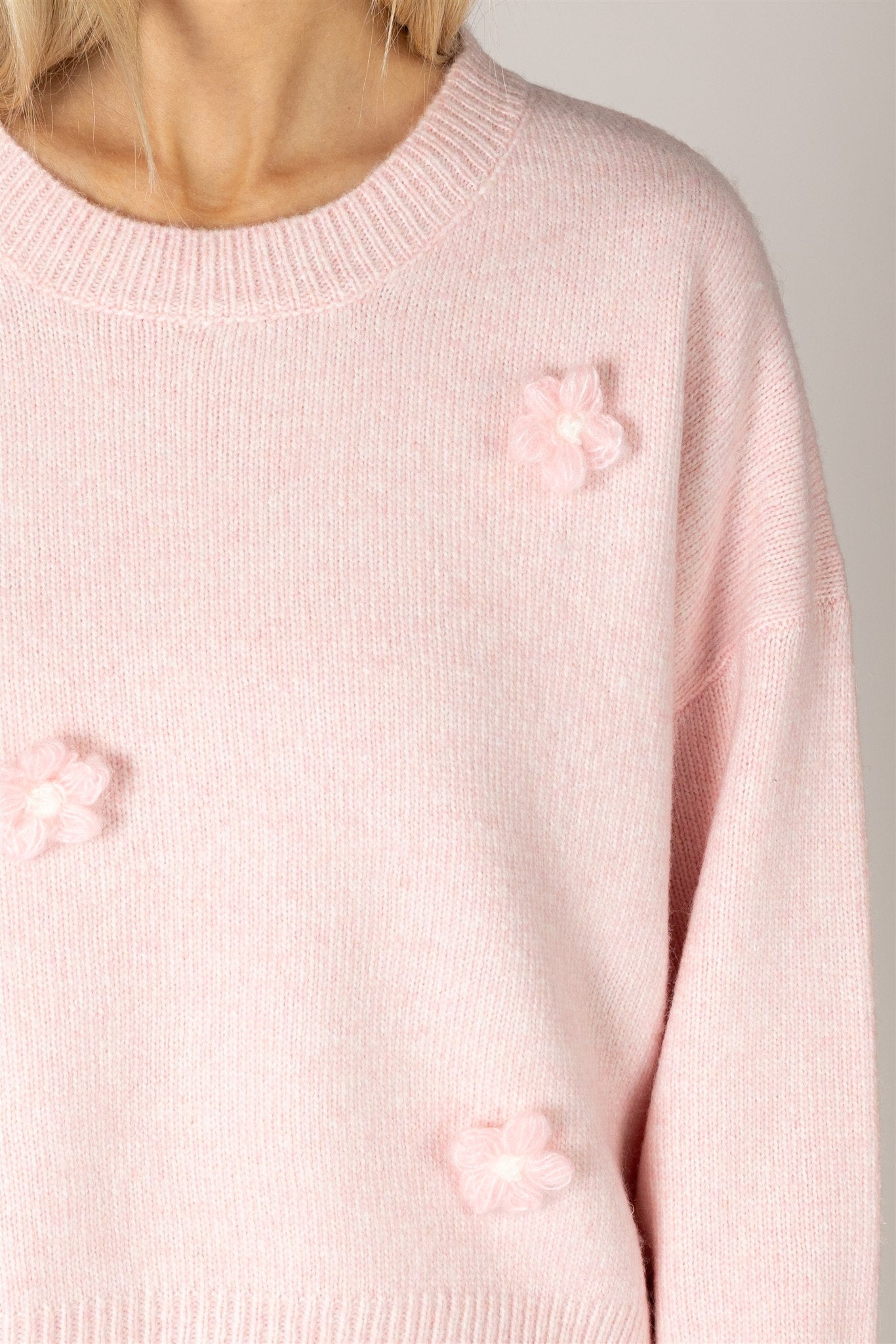 Jessie Flower Sweater - Primrose