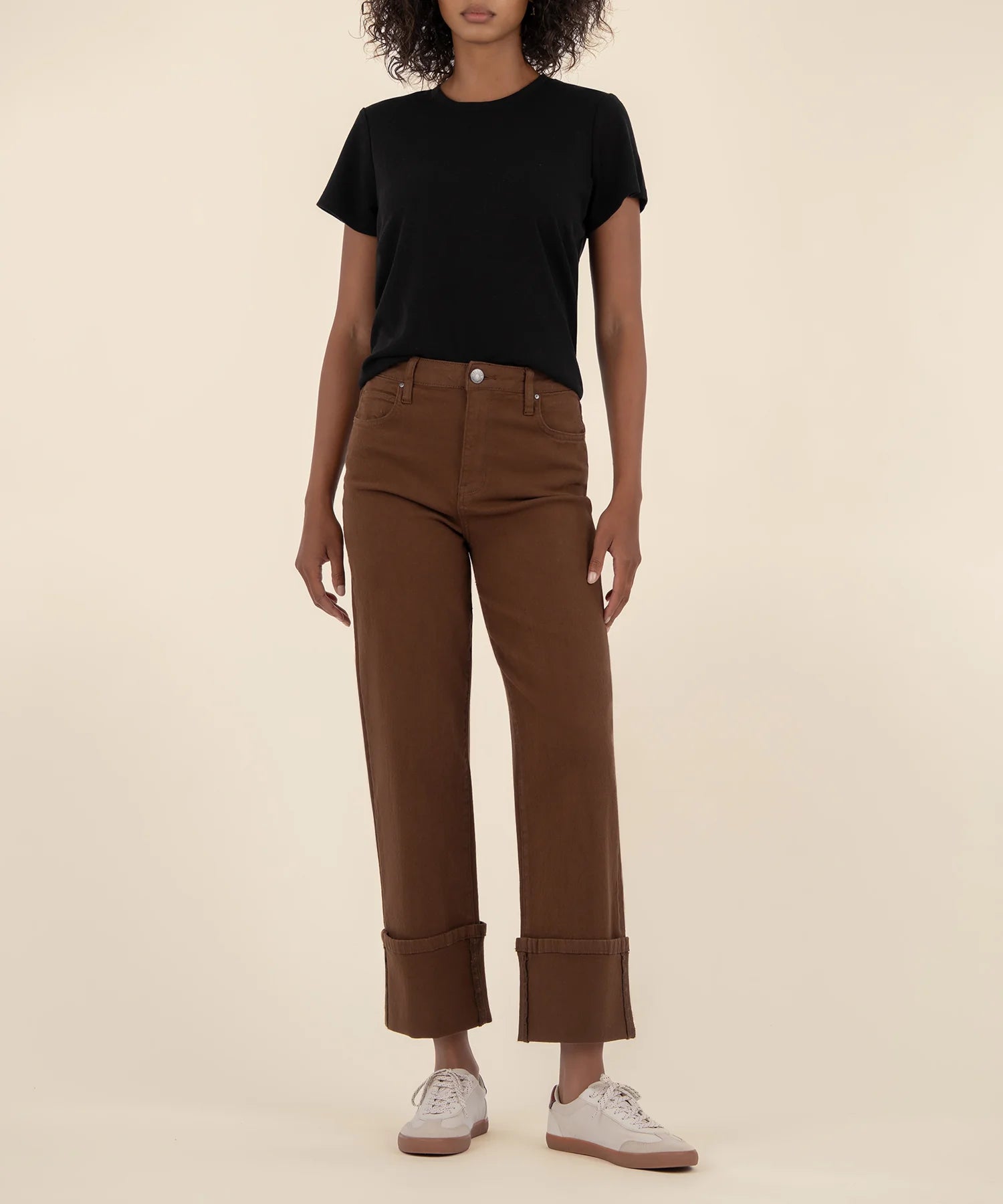 Sienna High Rise Straight Leg - Cafe