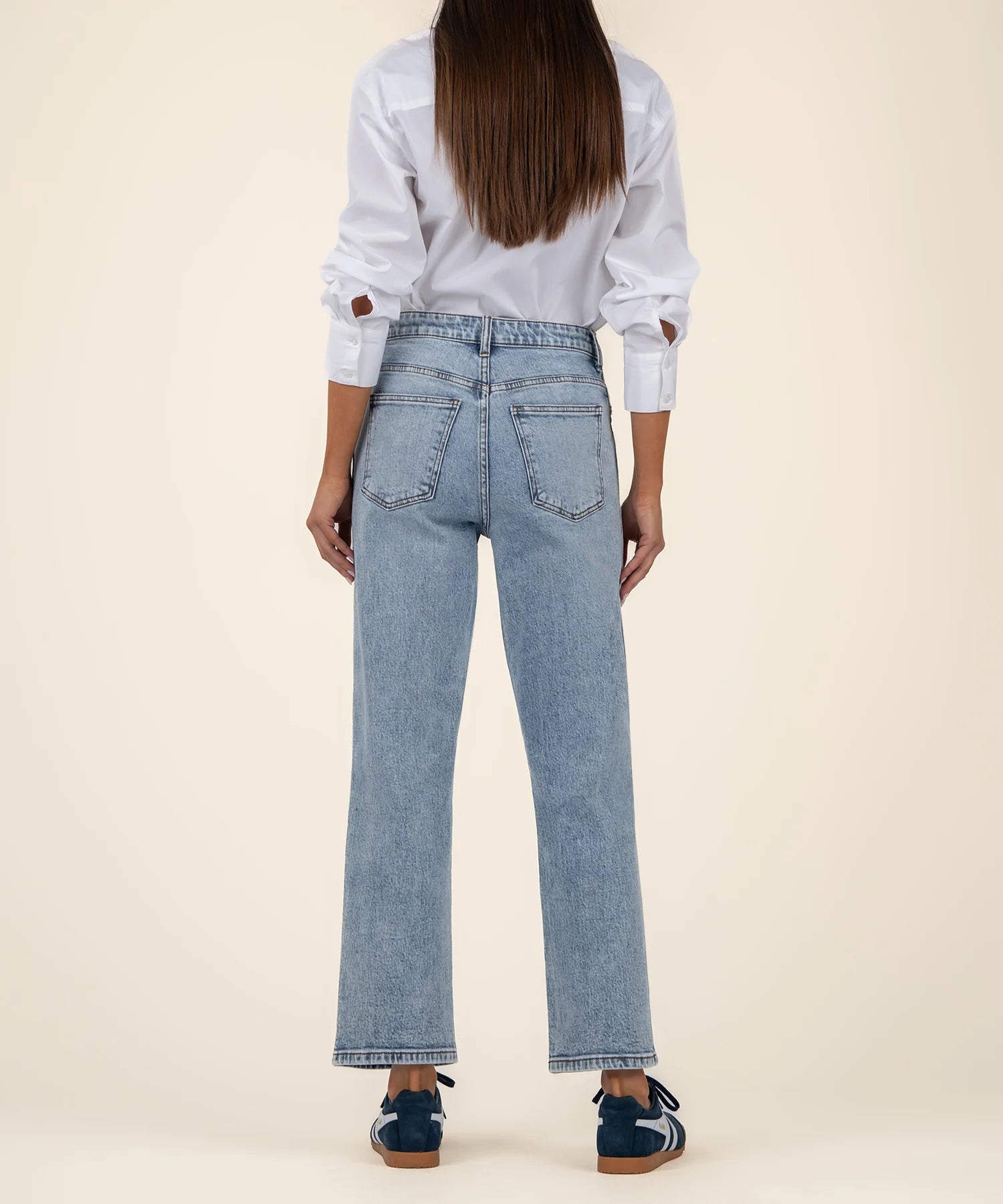 Melissa High Rise Straight Leg- Steadfast Wash