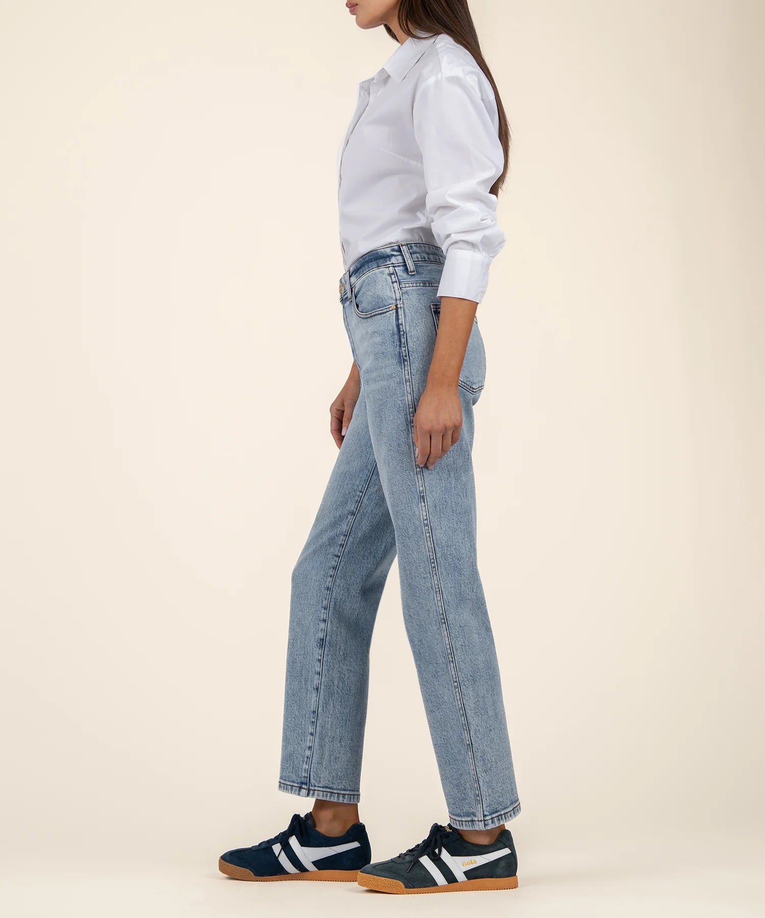 Melissa High Rise Straight Leg- Steadfast Wash