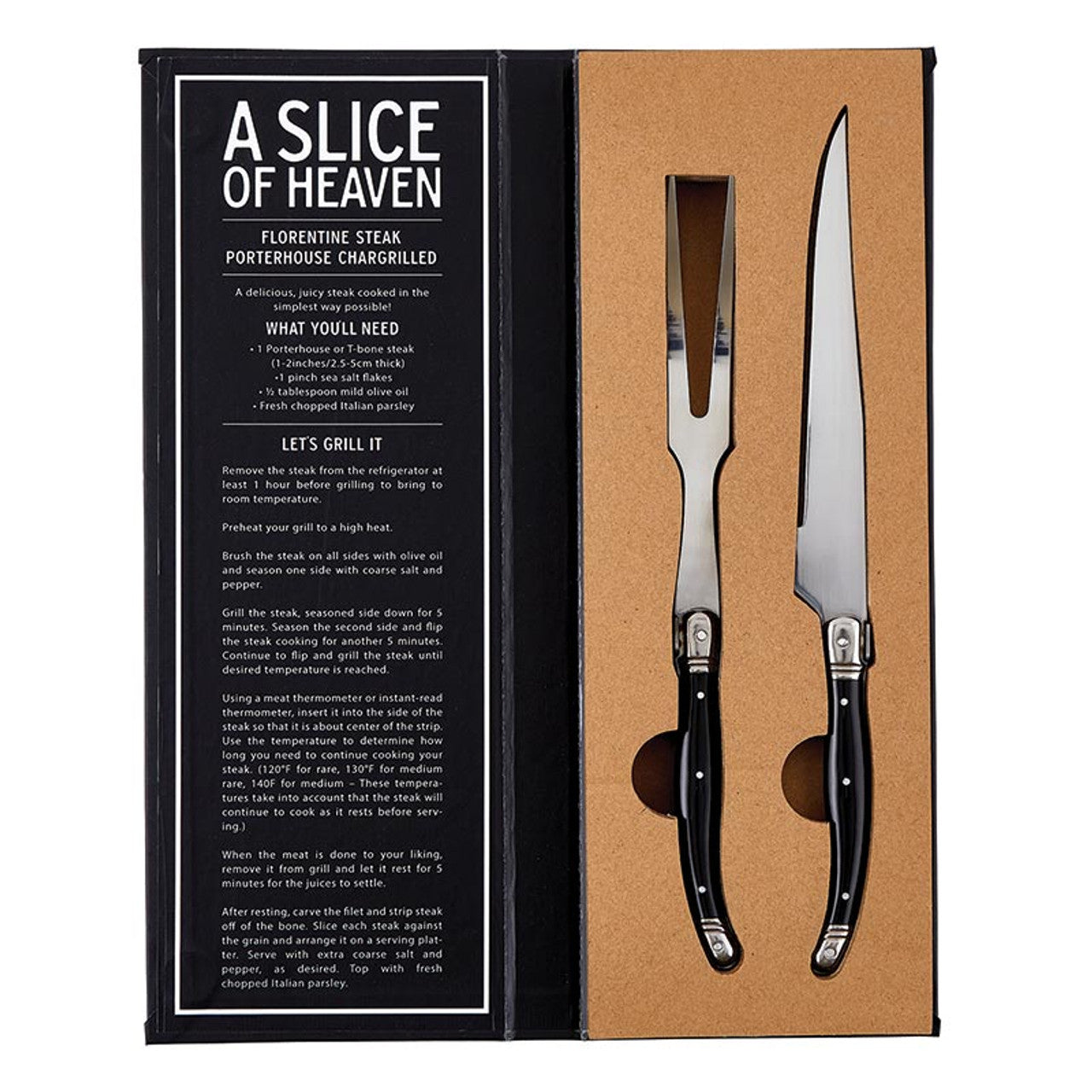 Carving Knives Book Box -Grill & Slice