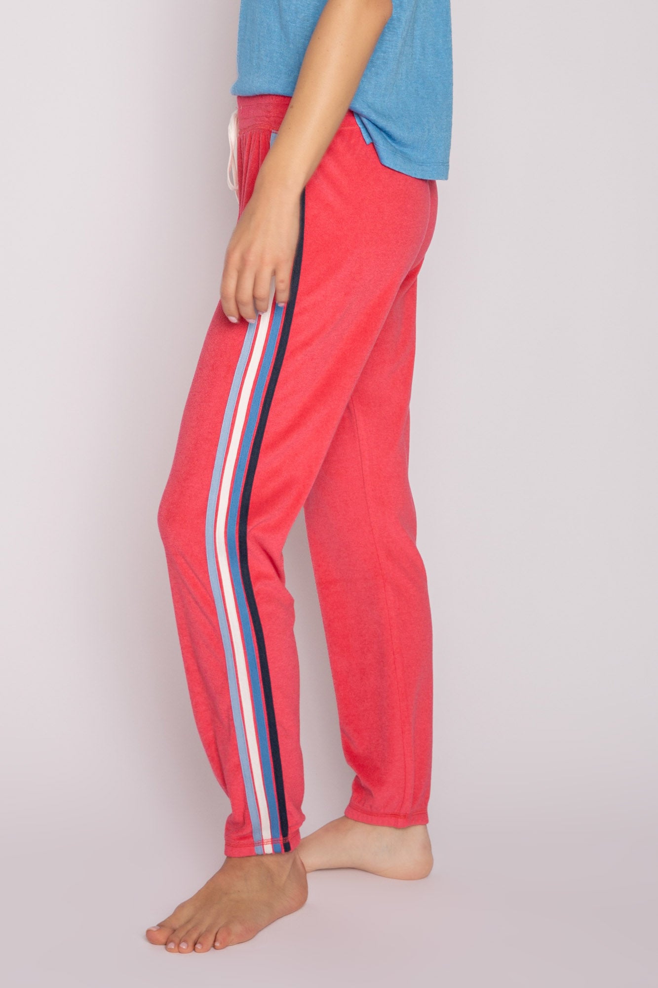 Sporty Stripe Set - Cherry