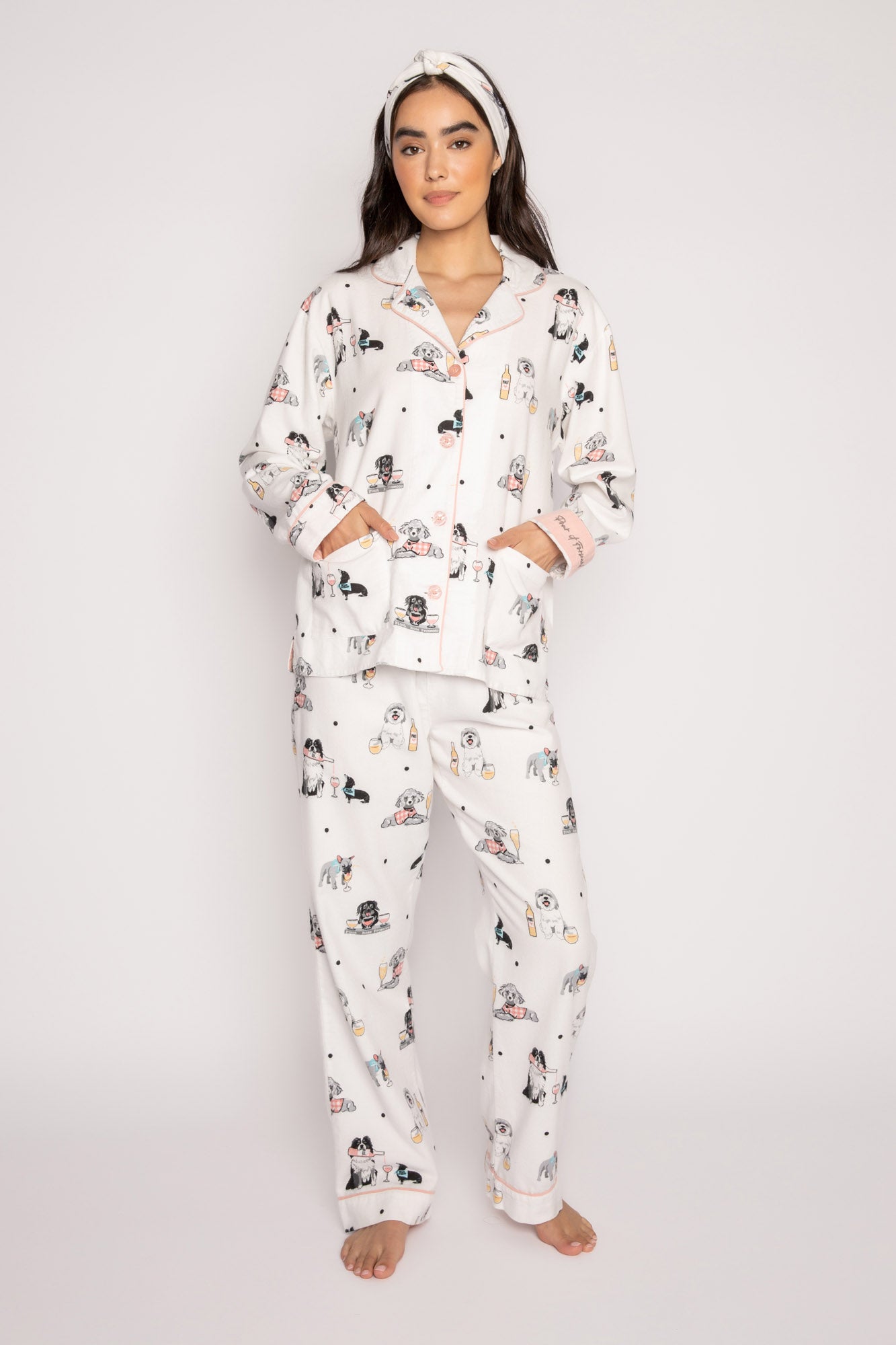 Flannel PJ Set - Dogs