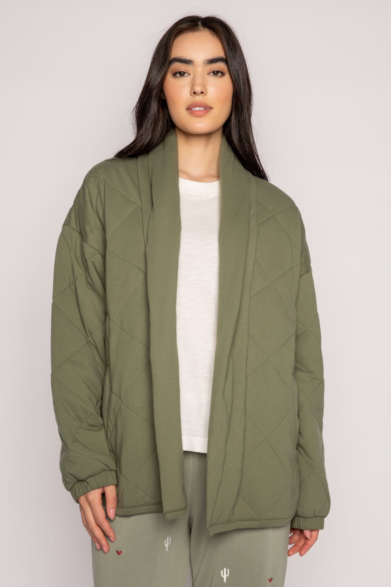 Quilted Jacket - Olive