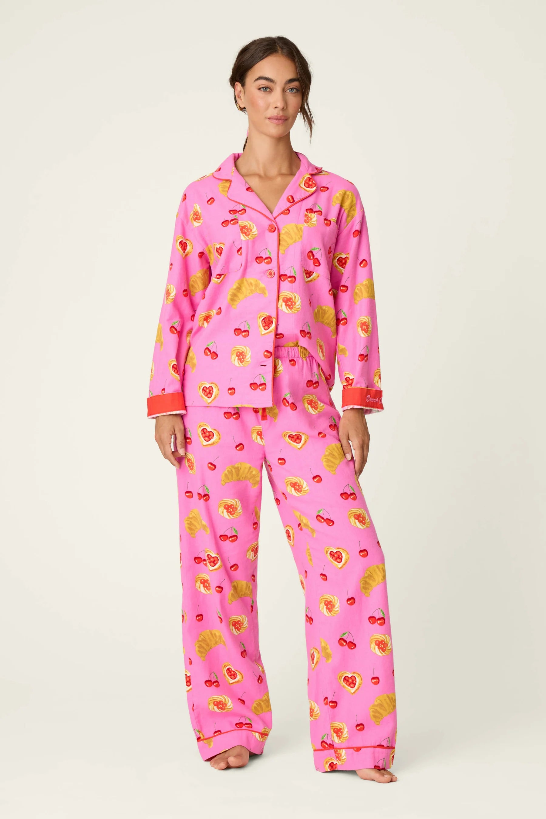 The Heritage Flannel Set - Pink Rose