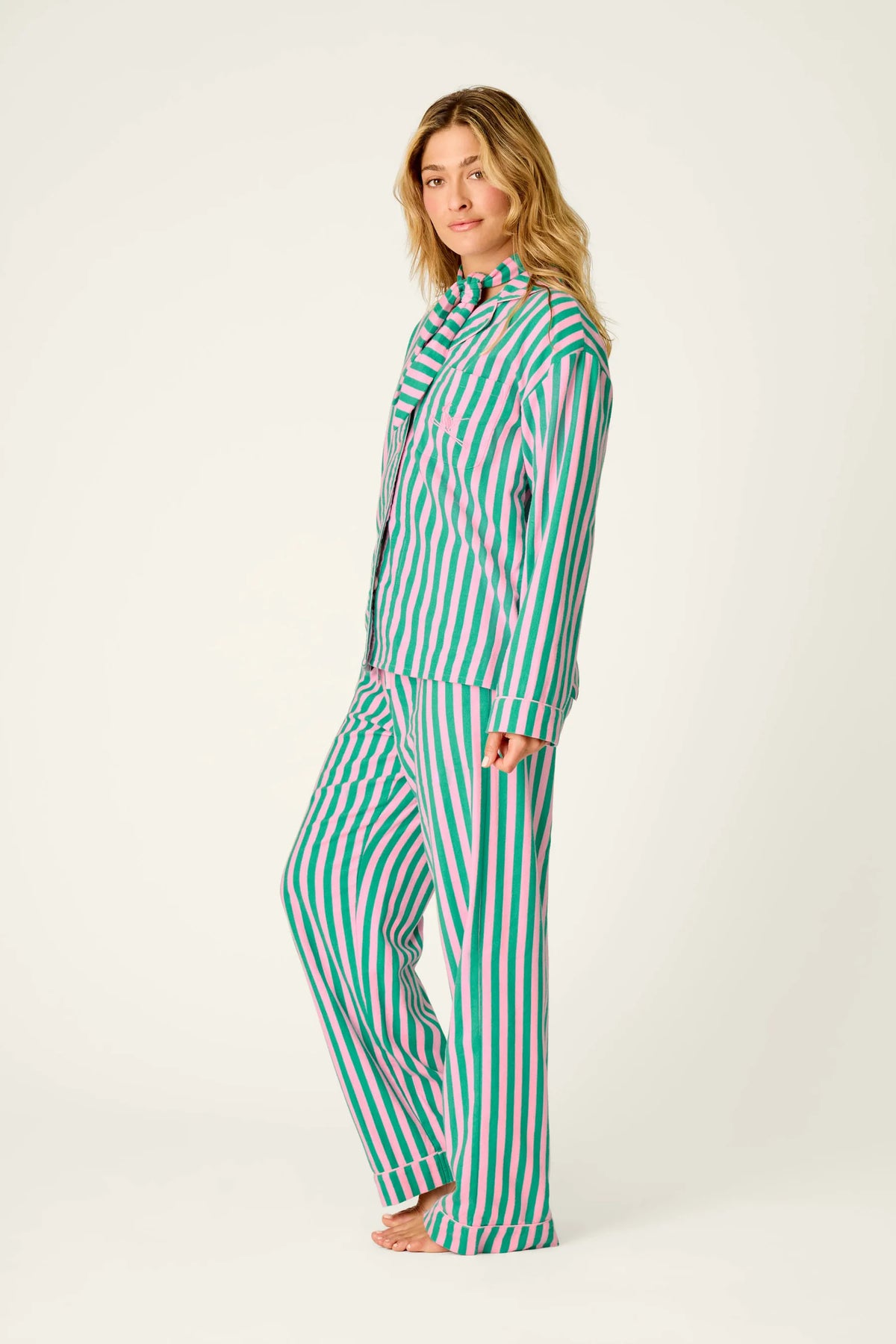 Ski Bunny Icon Flannel PJ Set