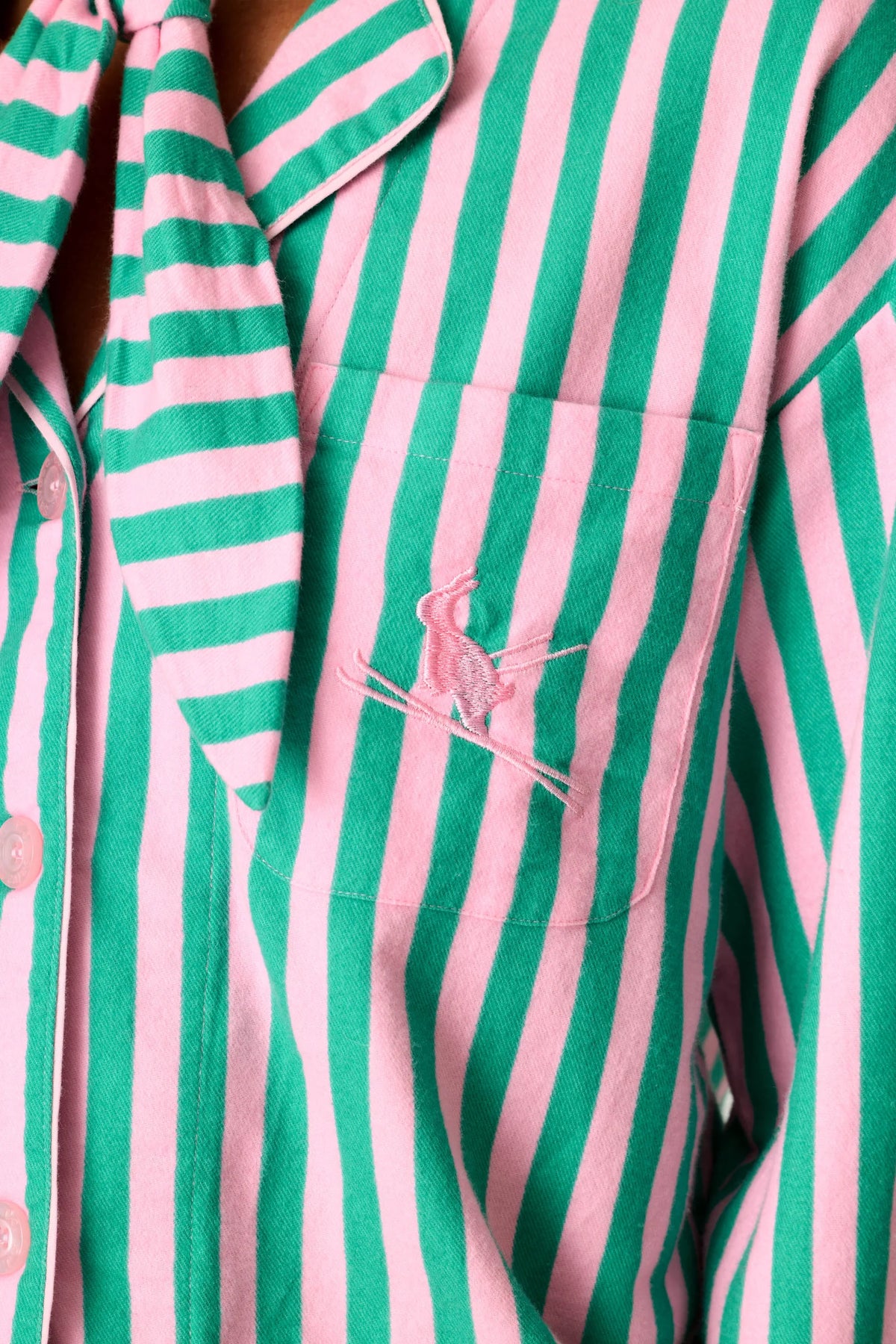 Ski Bunny Icon Flannel PJ Set
