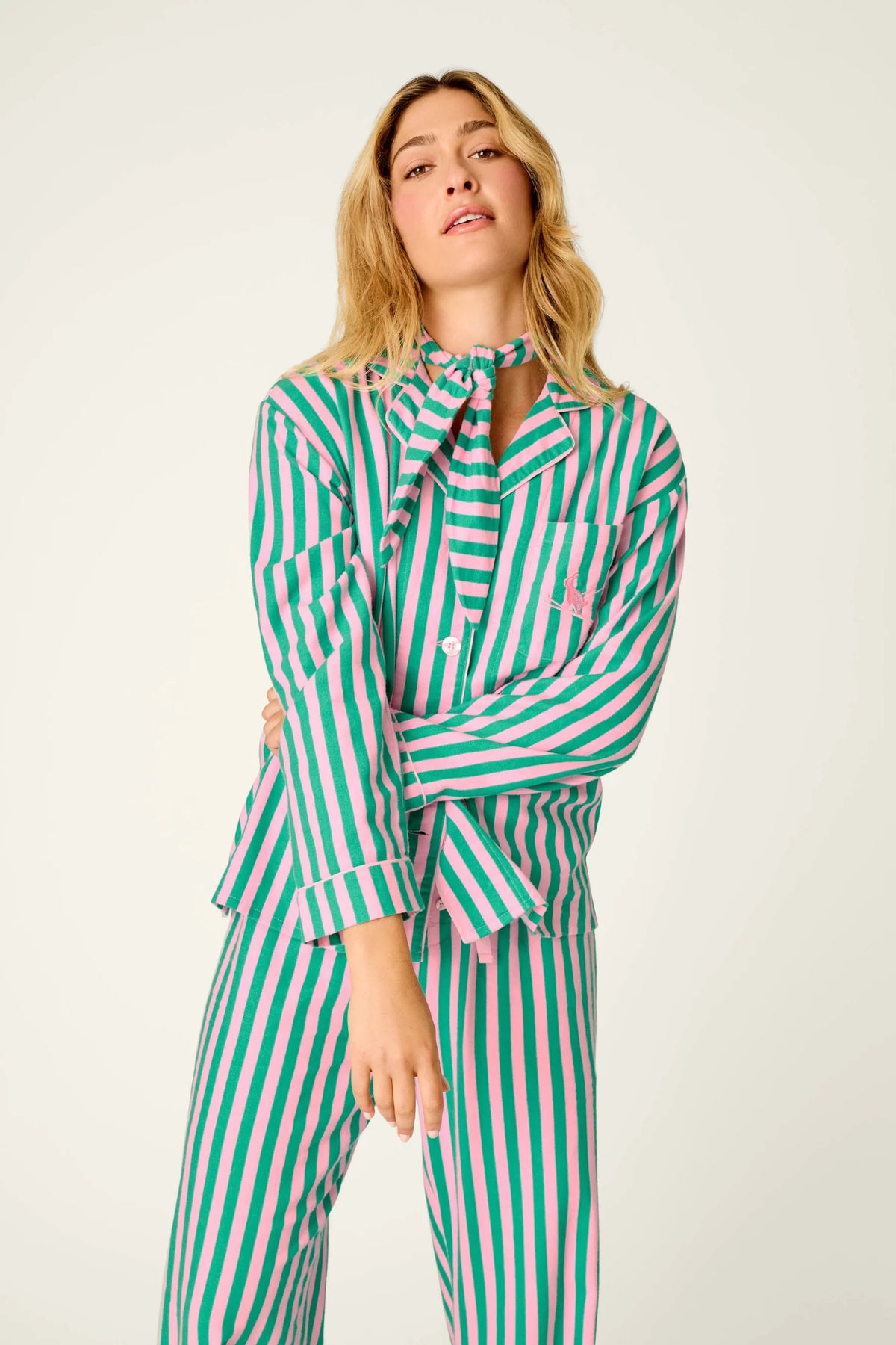 Ski Bunny Icon Flannel PJ Set