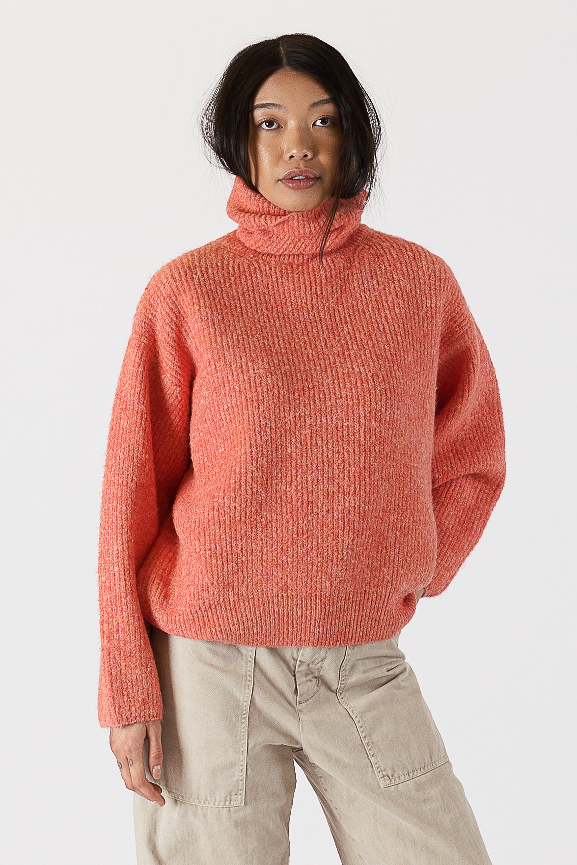 Sahar Sweater - Dark Coral