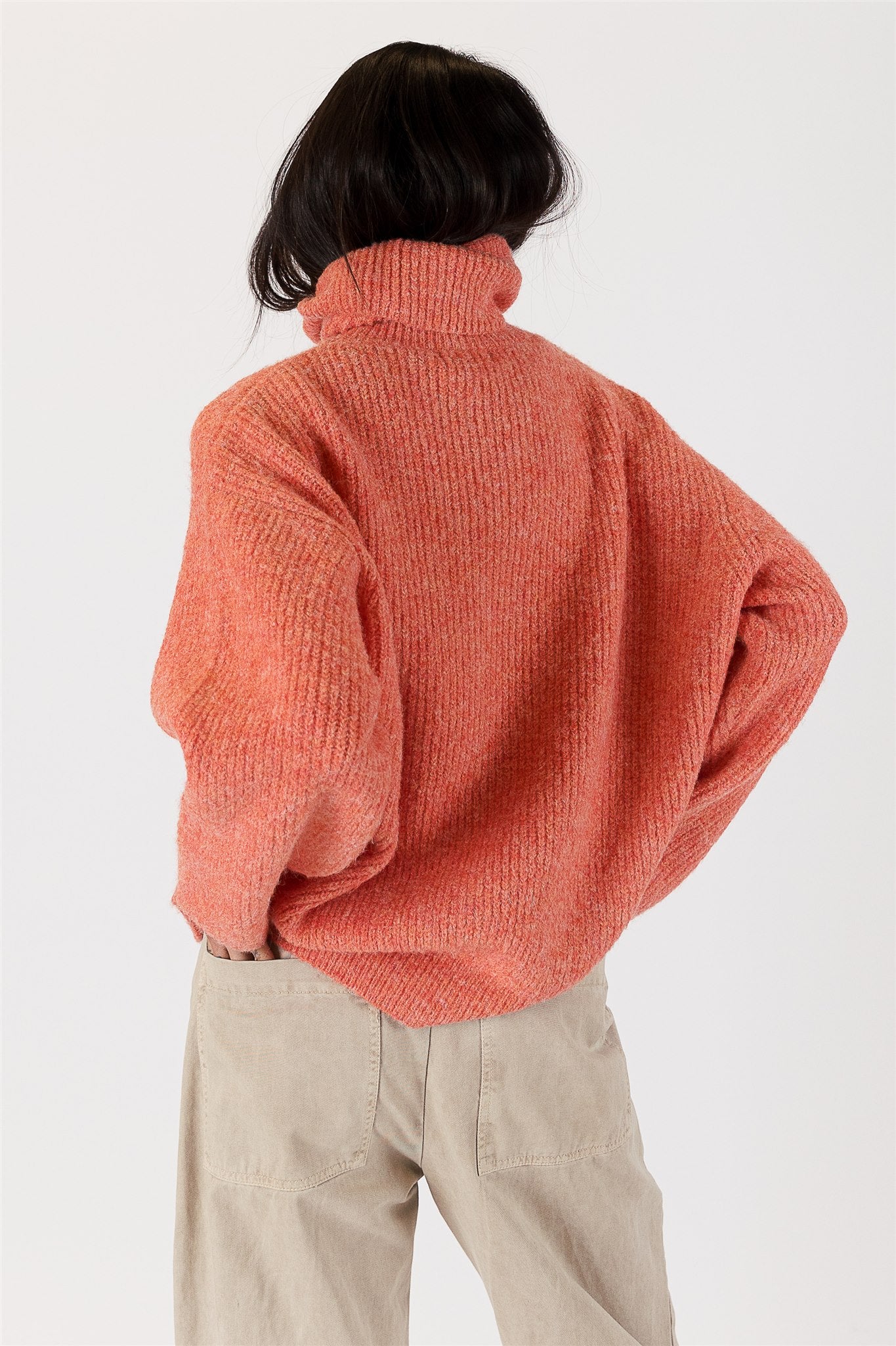 Sahar Sweater - Dark Coral