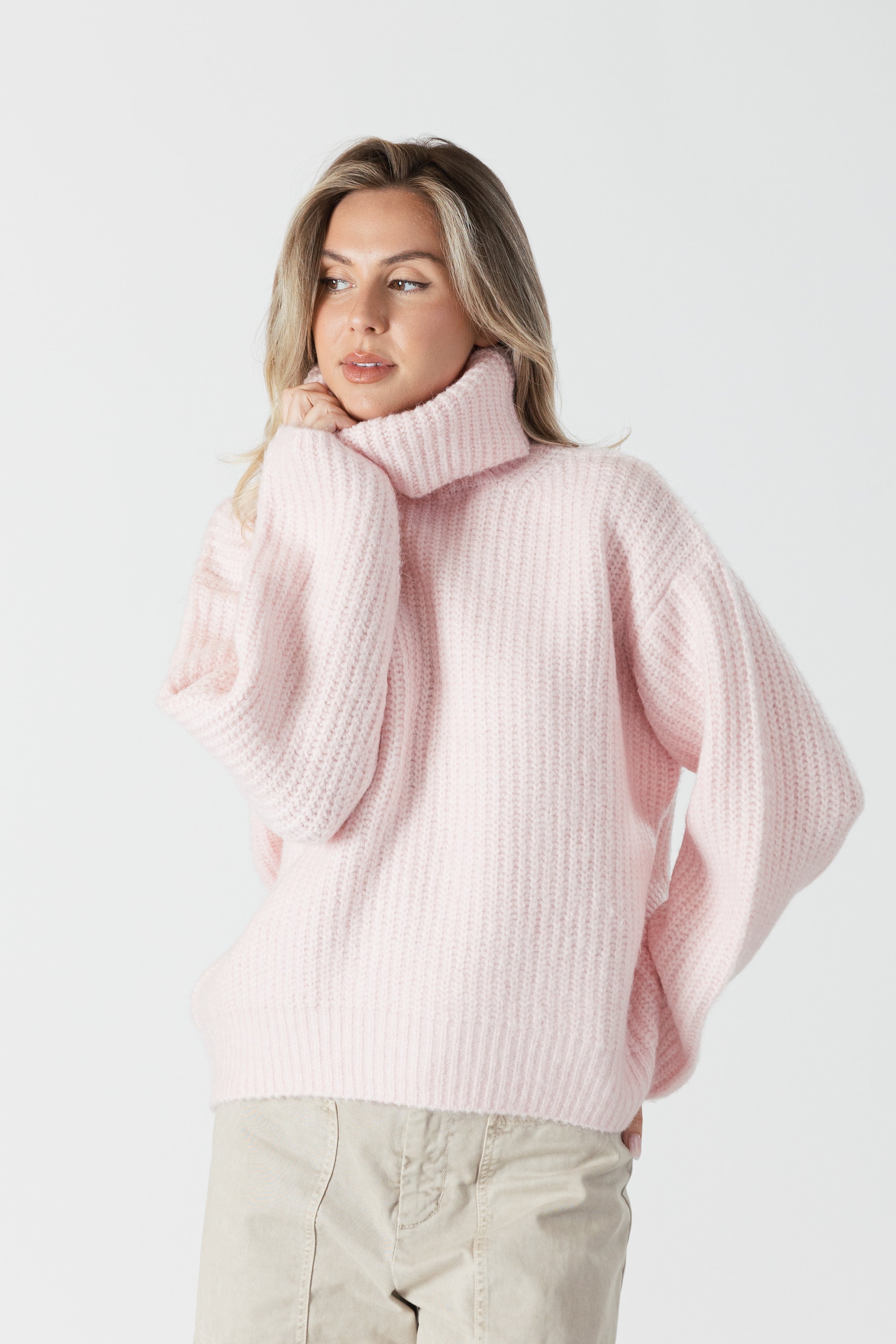 Sahara Ribbed Turtleneck Sweater