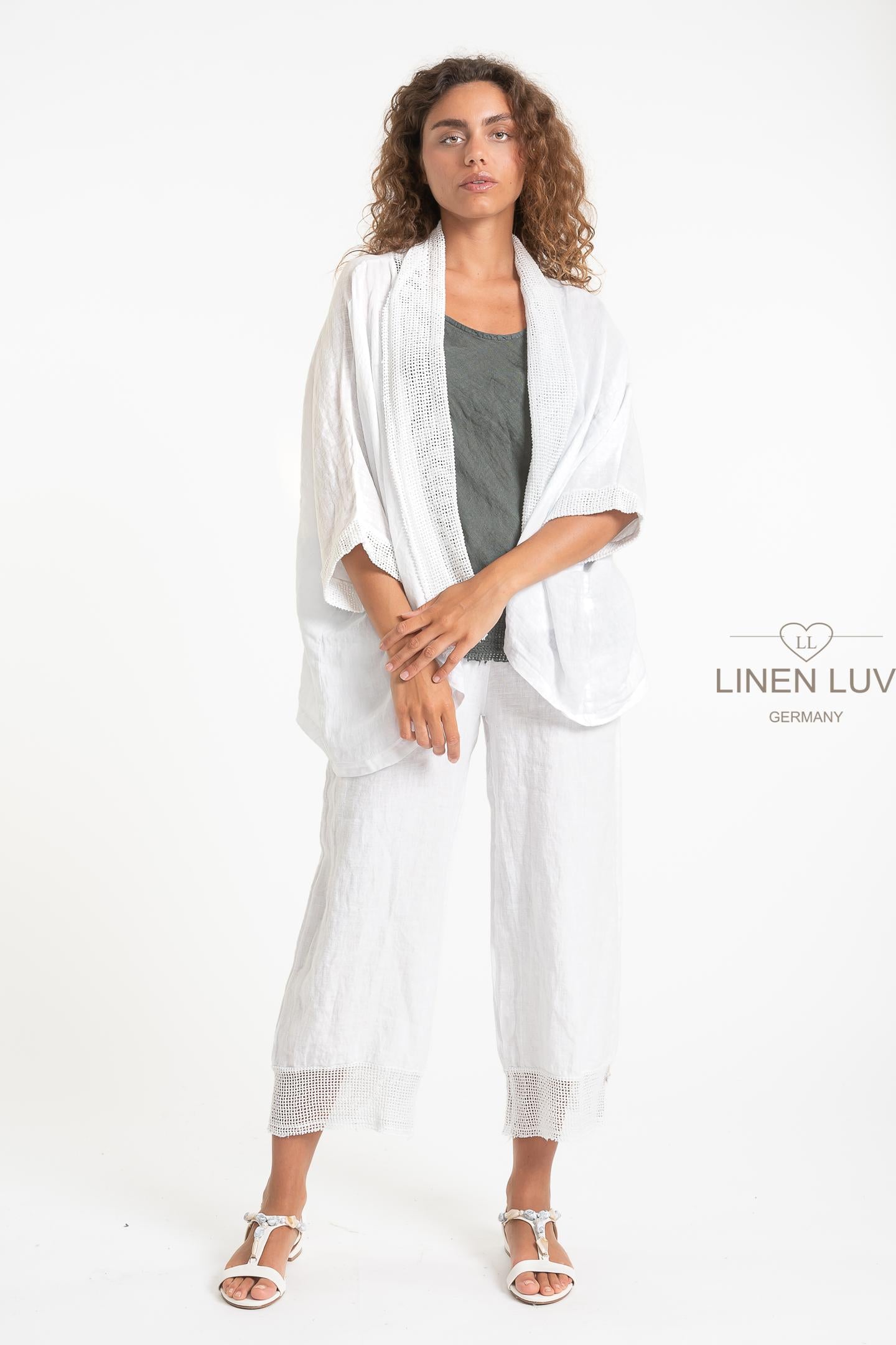 French Linen Cardi