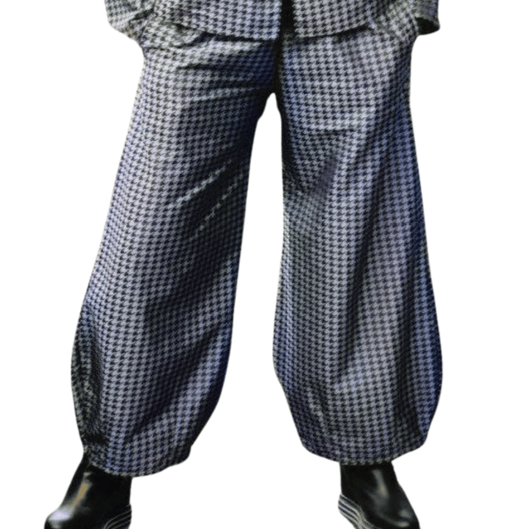 Bamboo Fleece Plaid Medina Pant