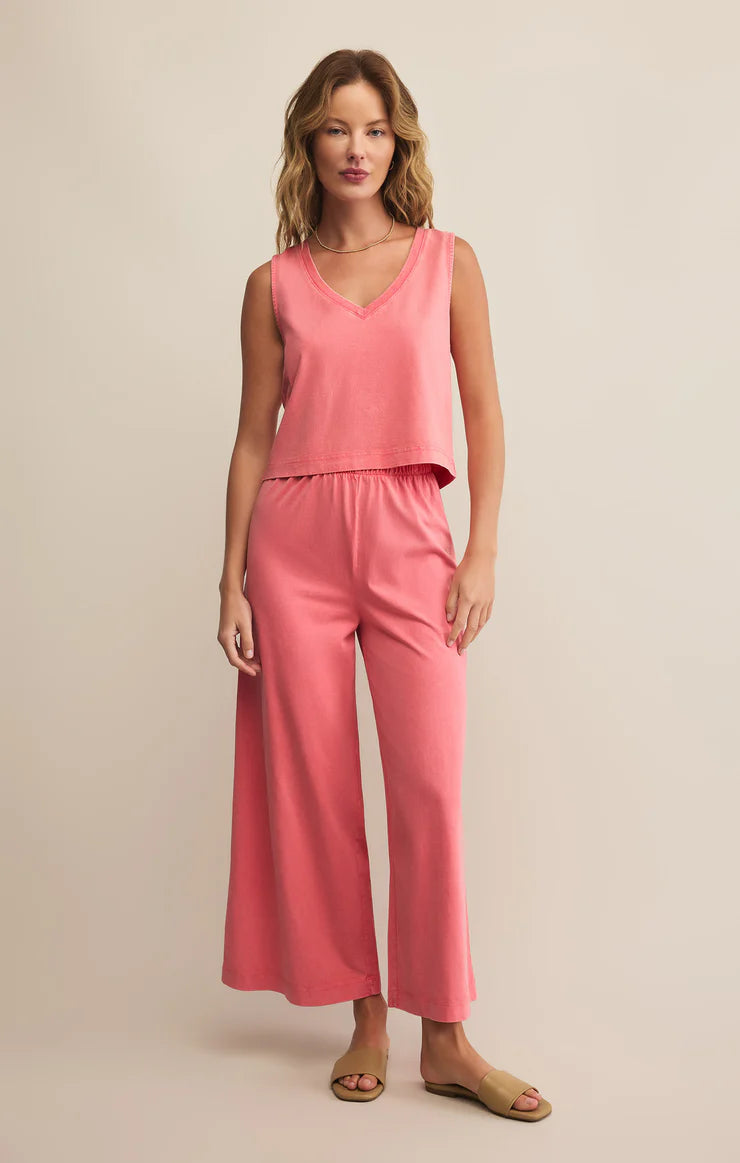 Scout Jersey Flare Pant - Sunset Pink