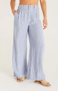Striped Pant-Marina Blue