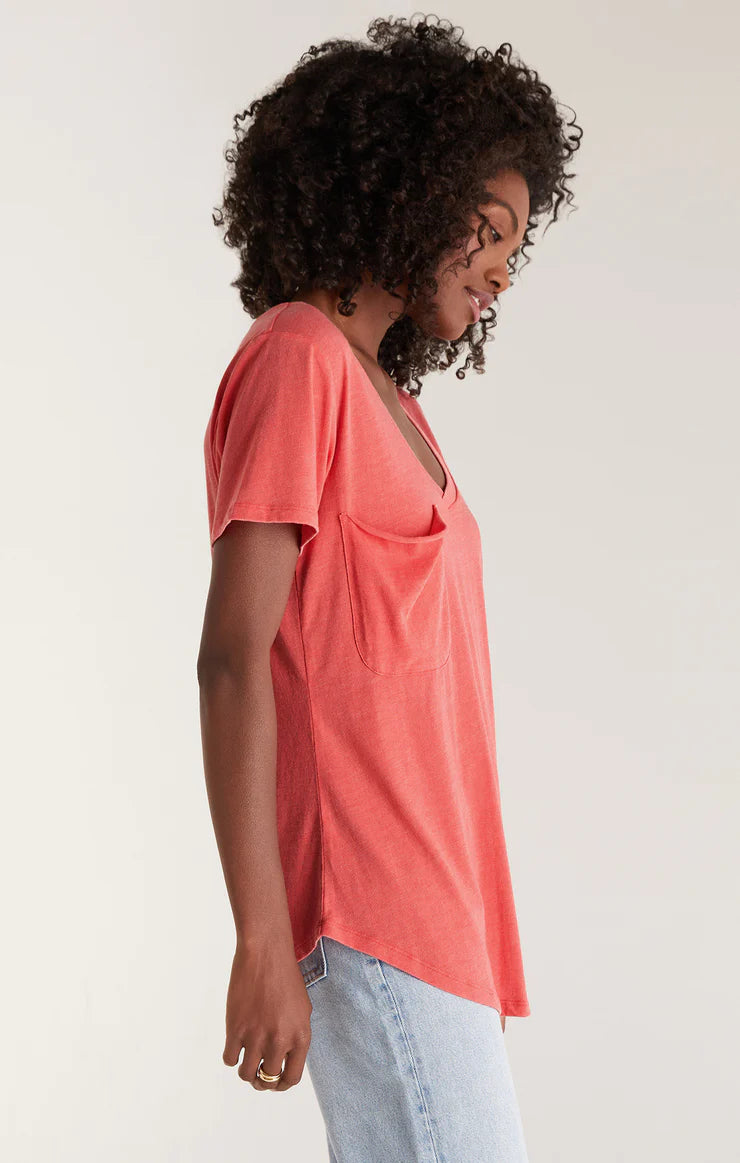 The Pocket Tee - Mineral Red