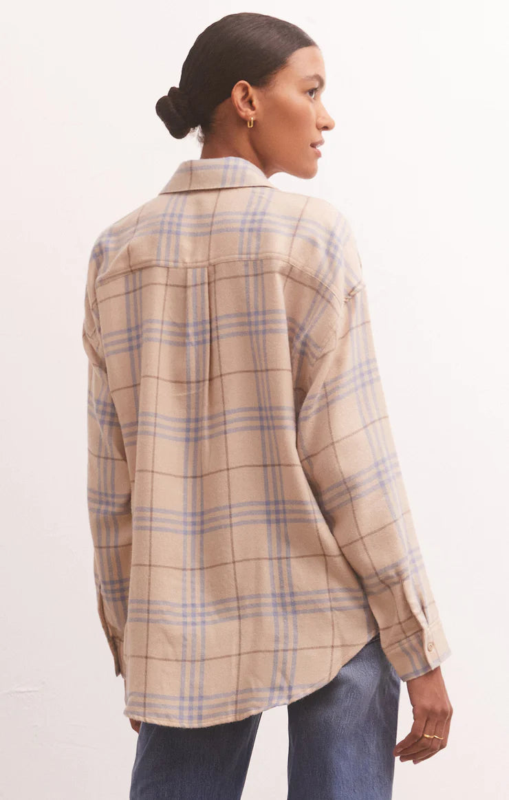 River Plaid Button-Up - Birch