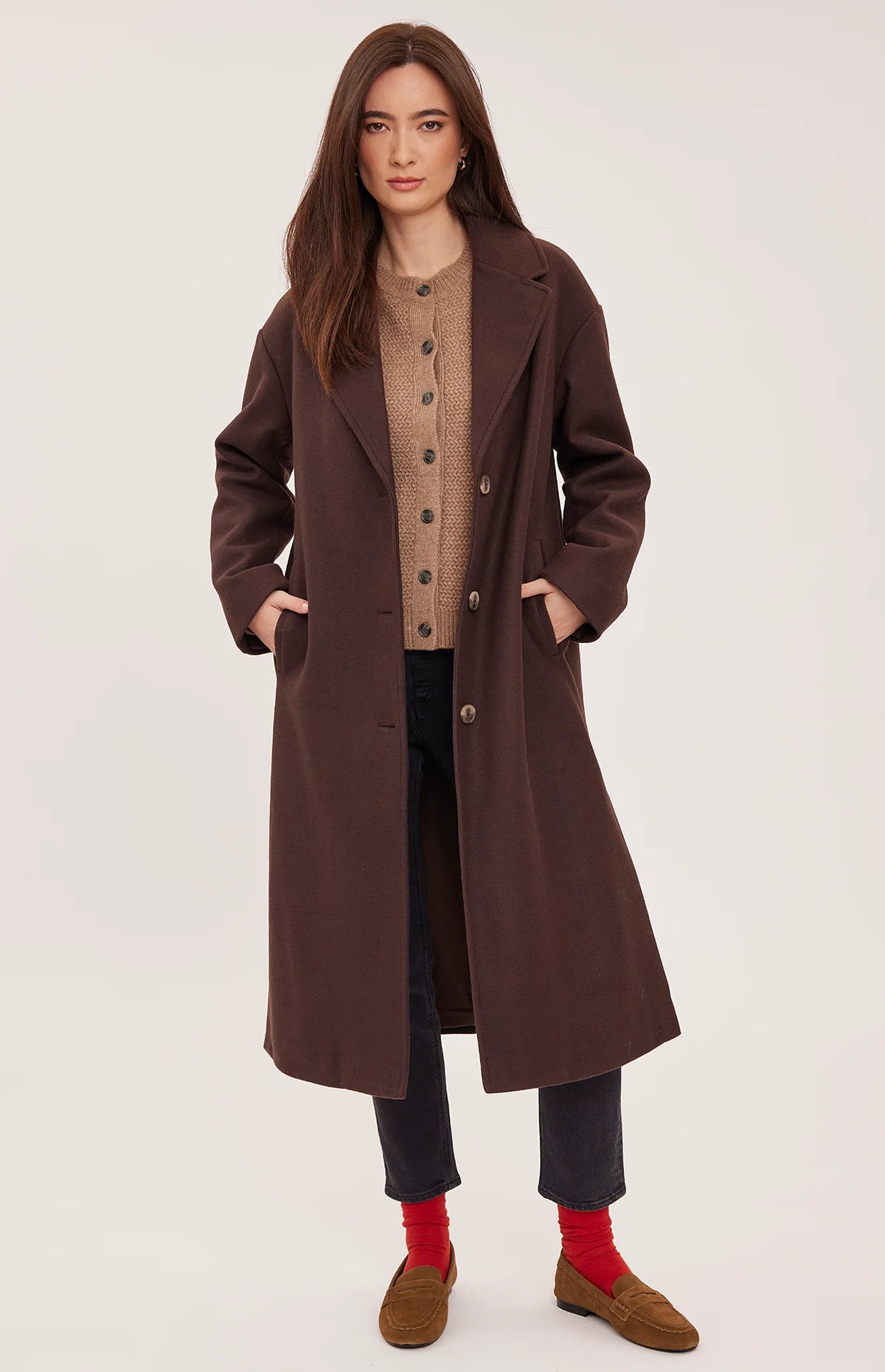 Agatha Coat - Chocolate