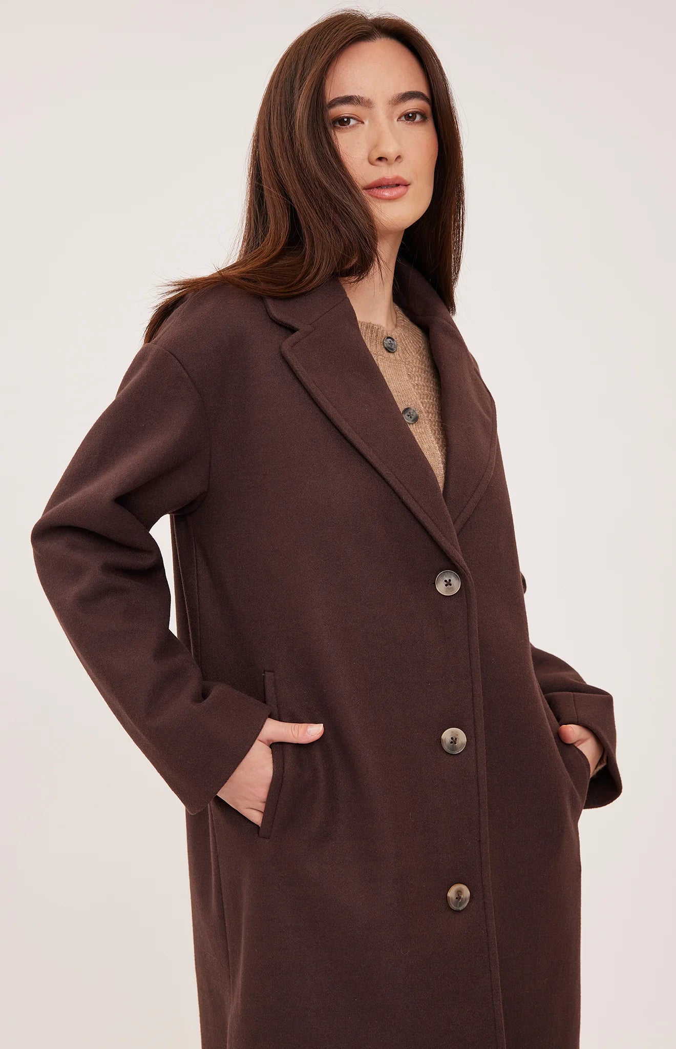 Agatha Coat - Chocolate
