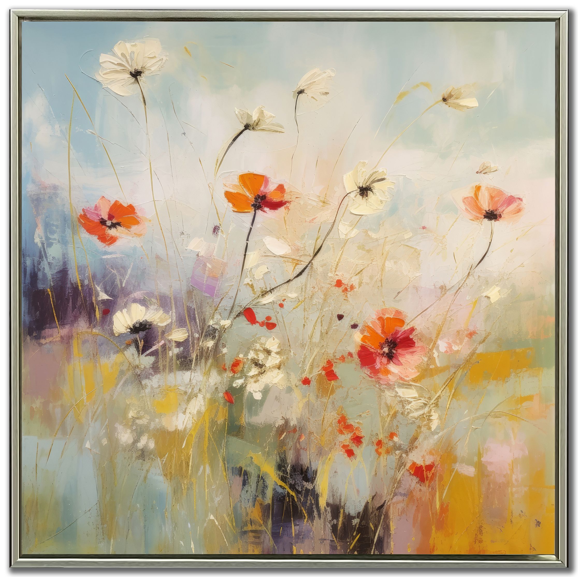 Blooms In The Meadow II - 24" x 24"
