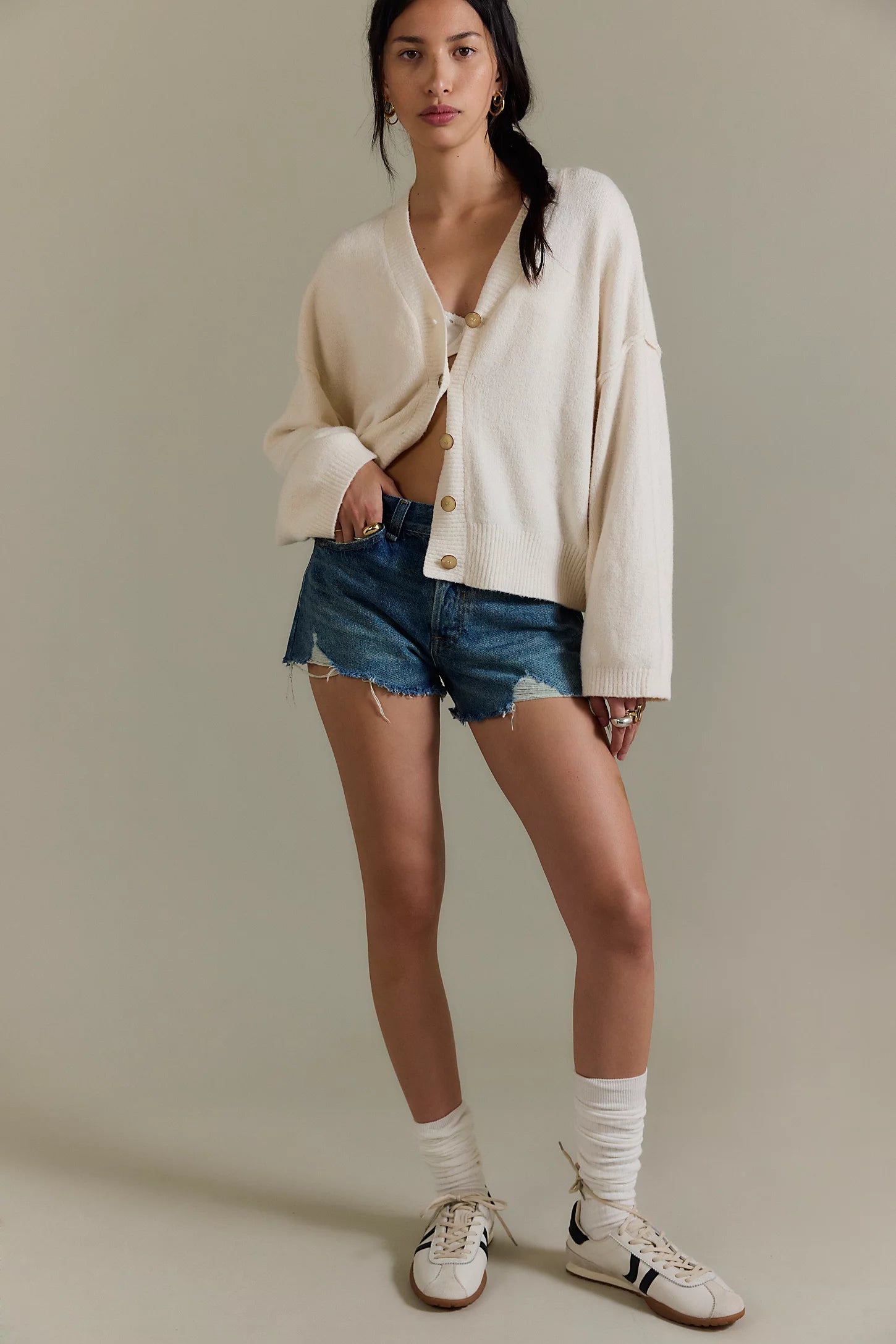 Cool Of The Night Cardi - Ivory