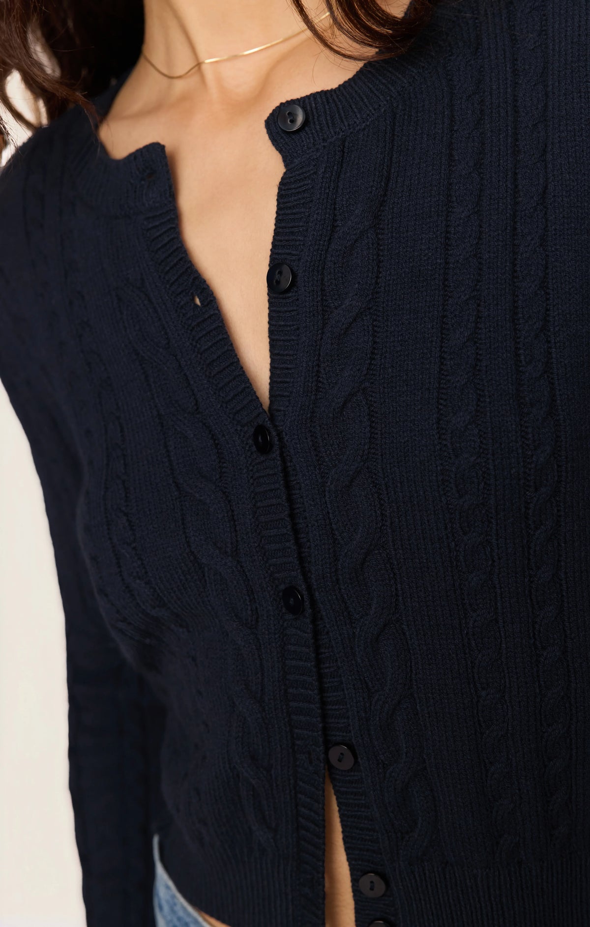 Cera Long Sleeve Cardigan - Eclipse