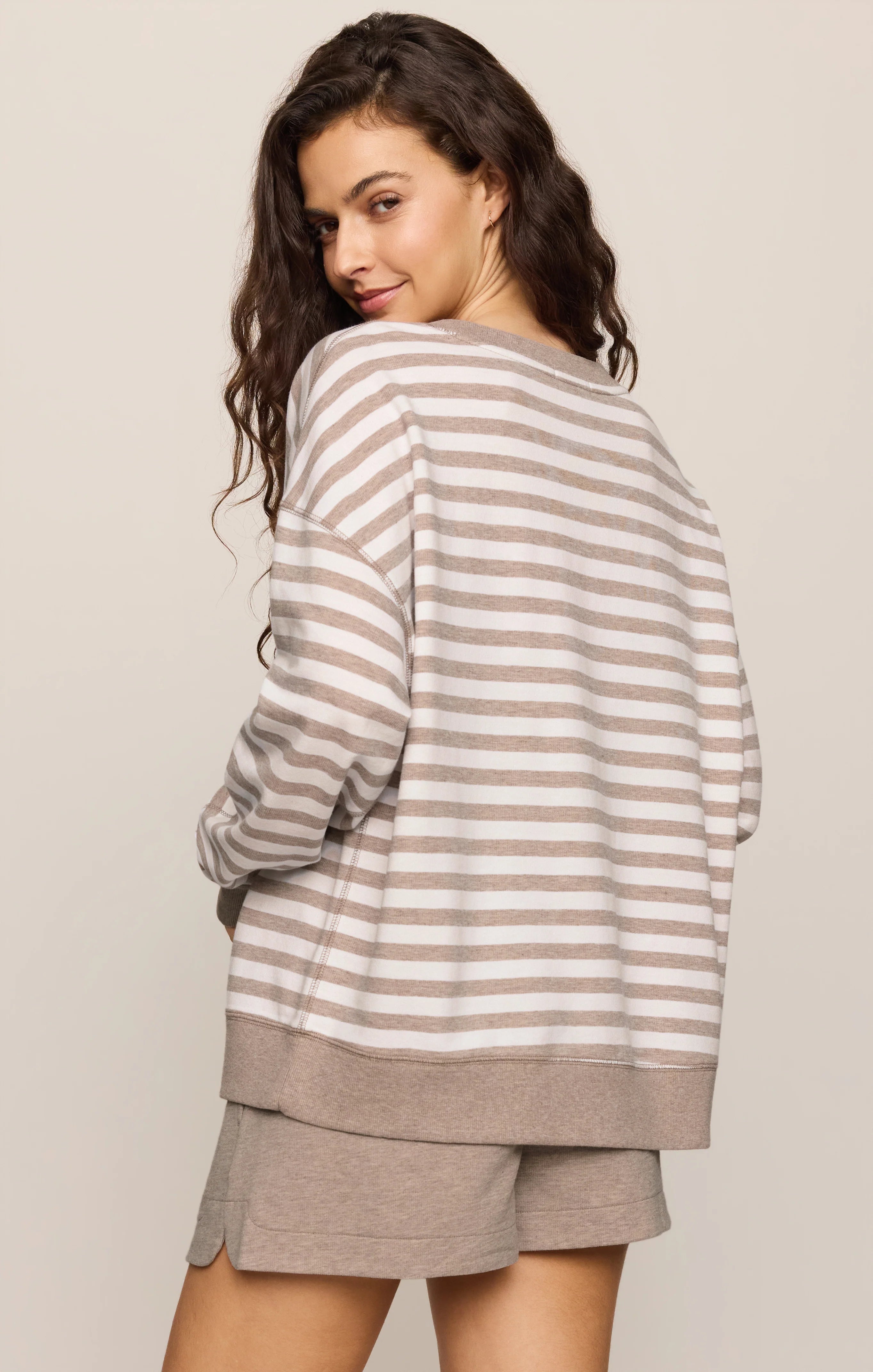 Everyday French Terry Striped Crew