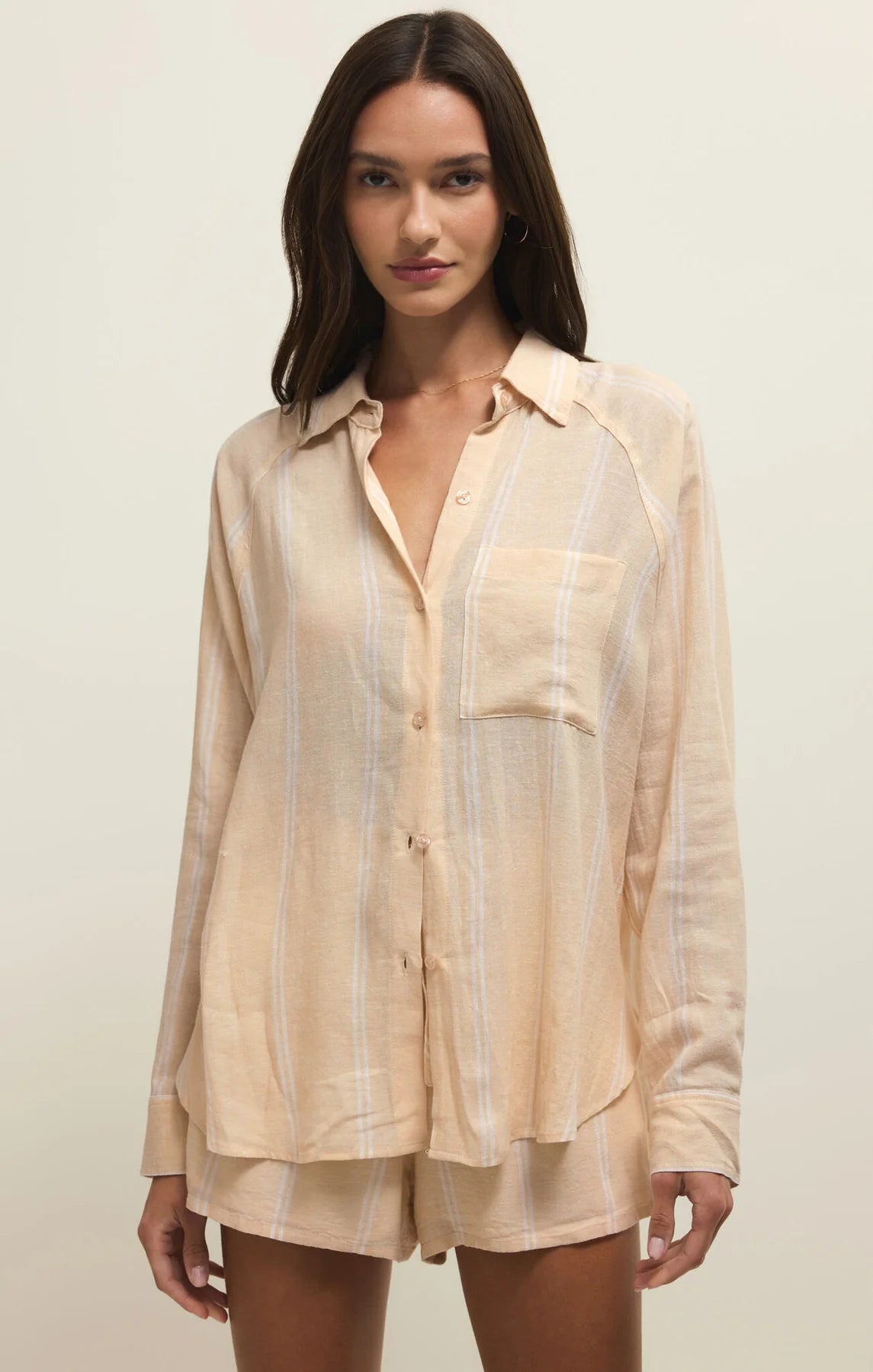 The Perfect Linen Striped Top