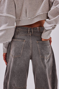 Good Luck Mid-Rise Barrel Jeans