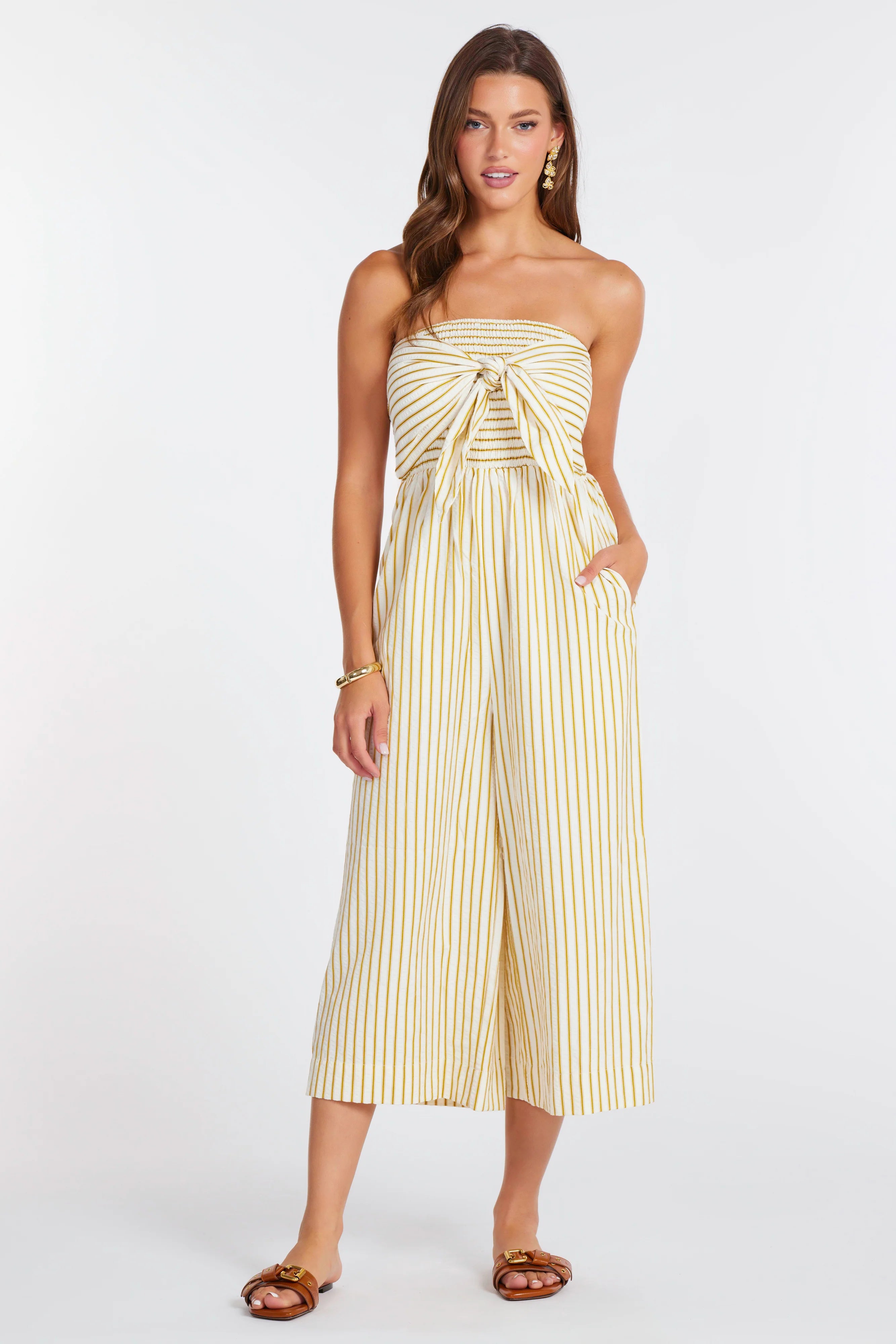 Elva Striped Jumpsuit
