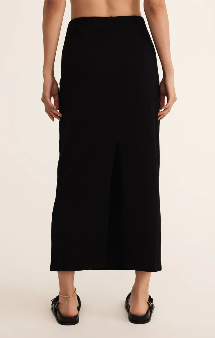 Gail Midi Skirt-Black
