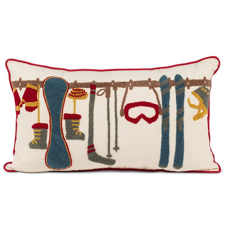 Ski Gear Pillow - 13x23"L