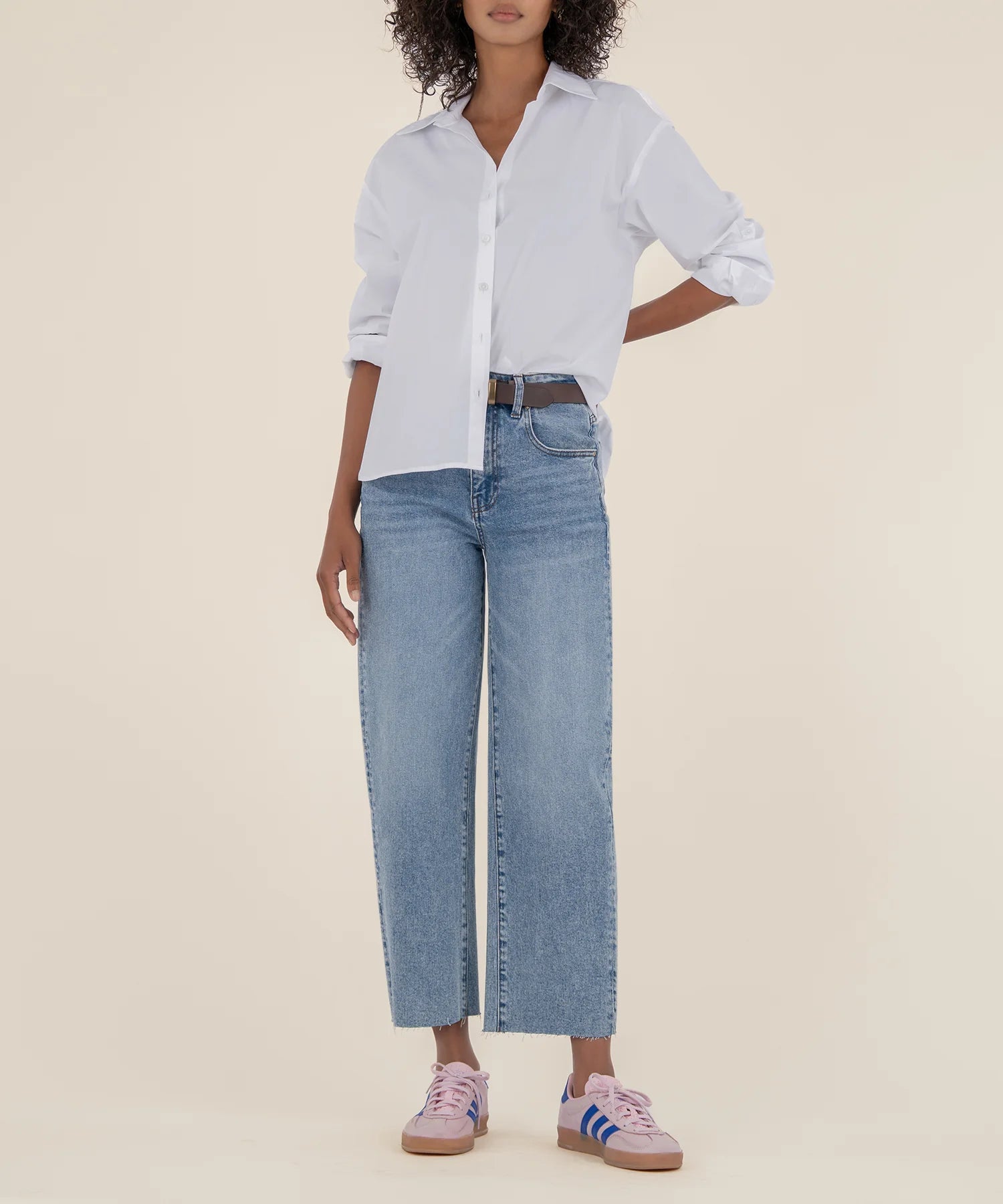 Gwen High Rise Wide Slouchy Leg - Acute Wash