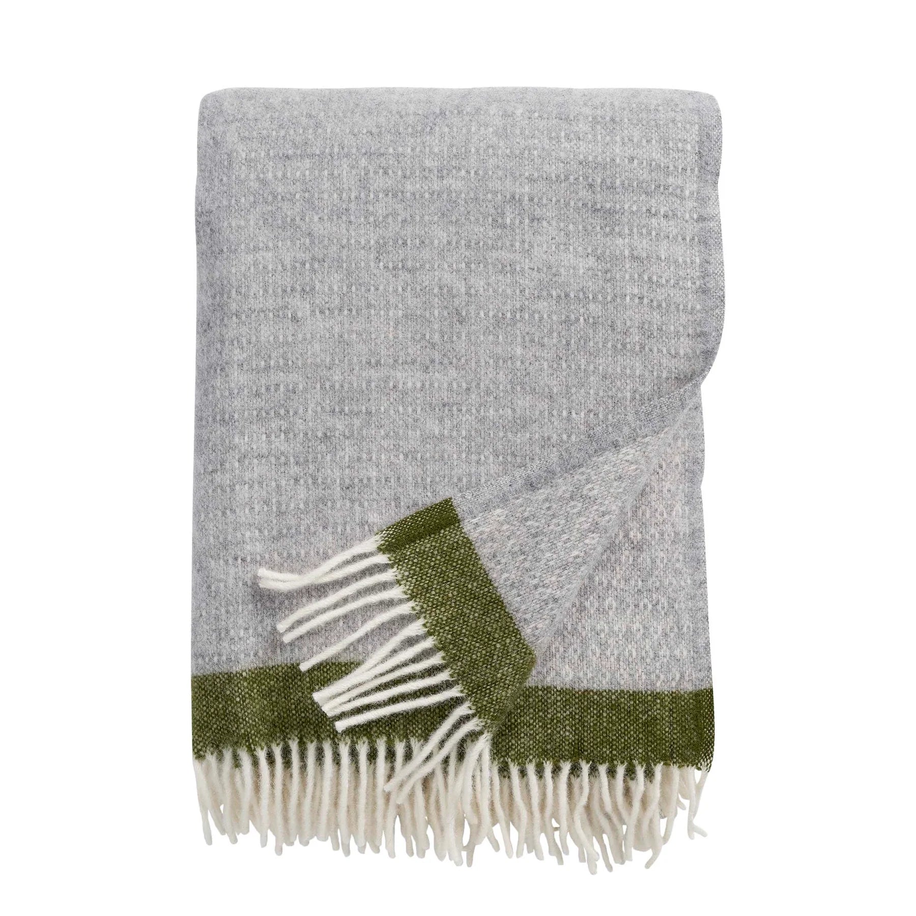 Hampus Throw - Grey/Avocado