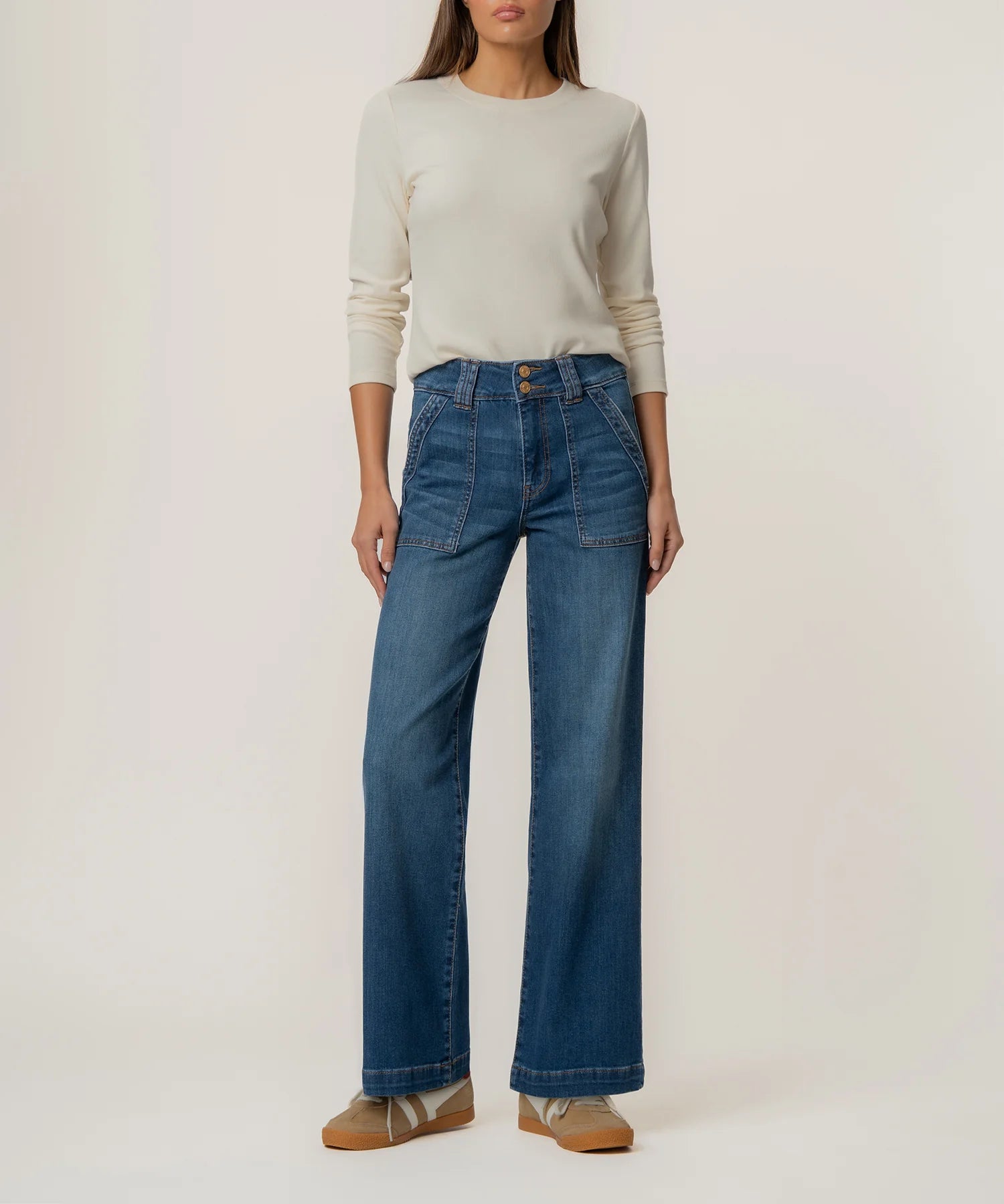 Jodi High Rise Straight Leg - Humanitarian Wash
