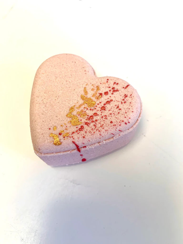 Rose Gold Heart Bath Bomb