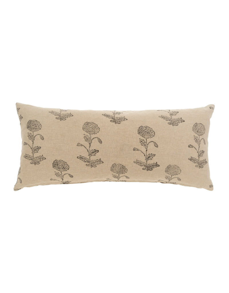 Rosa Block Print Pillow - 14x31"