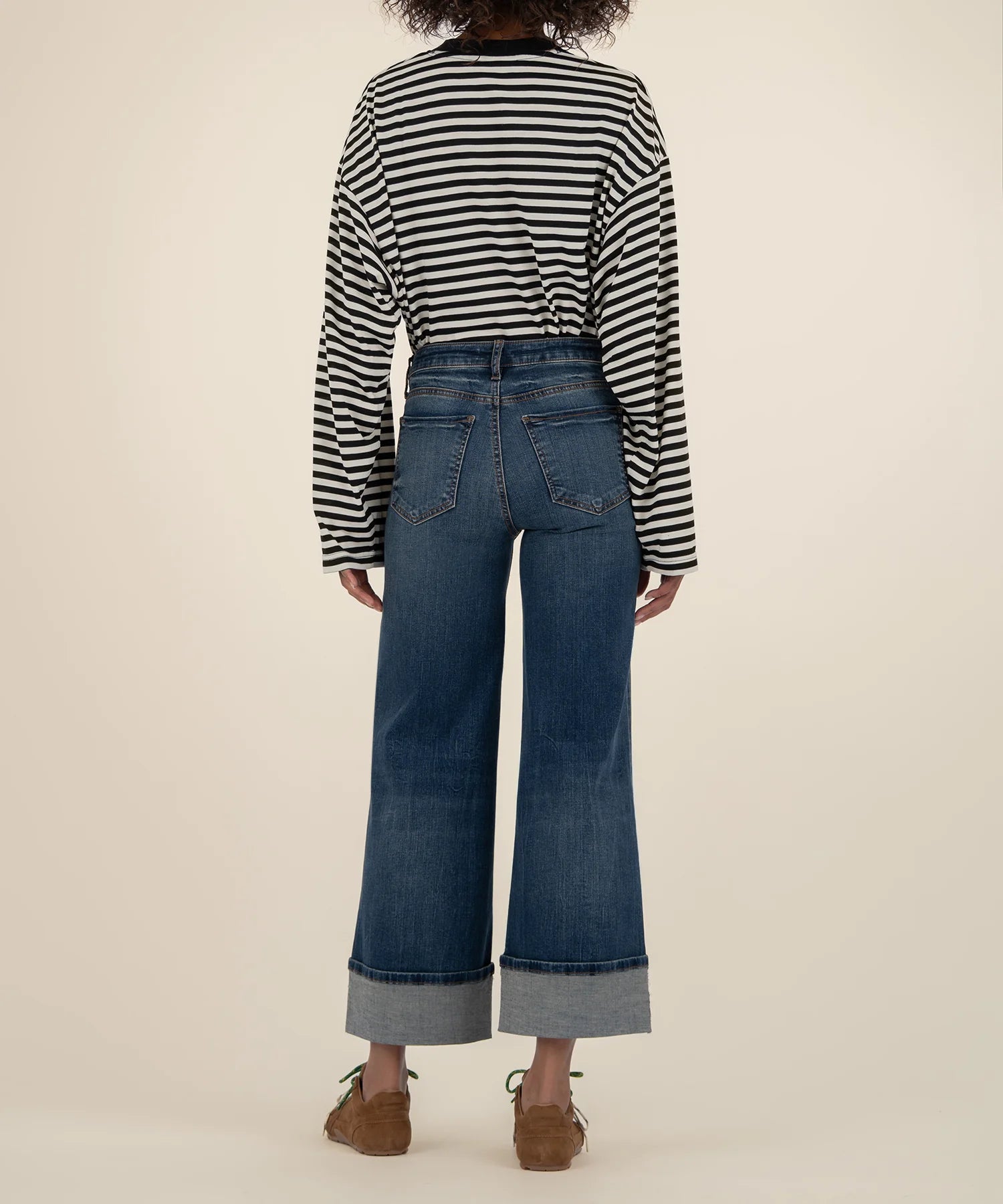 Meg High Rise Wide Roll Up Leg - Interconnected