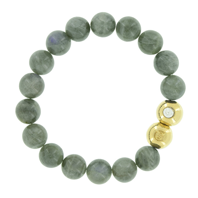 Semi Precious Stretch Bracelet - Labradorite