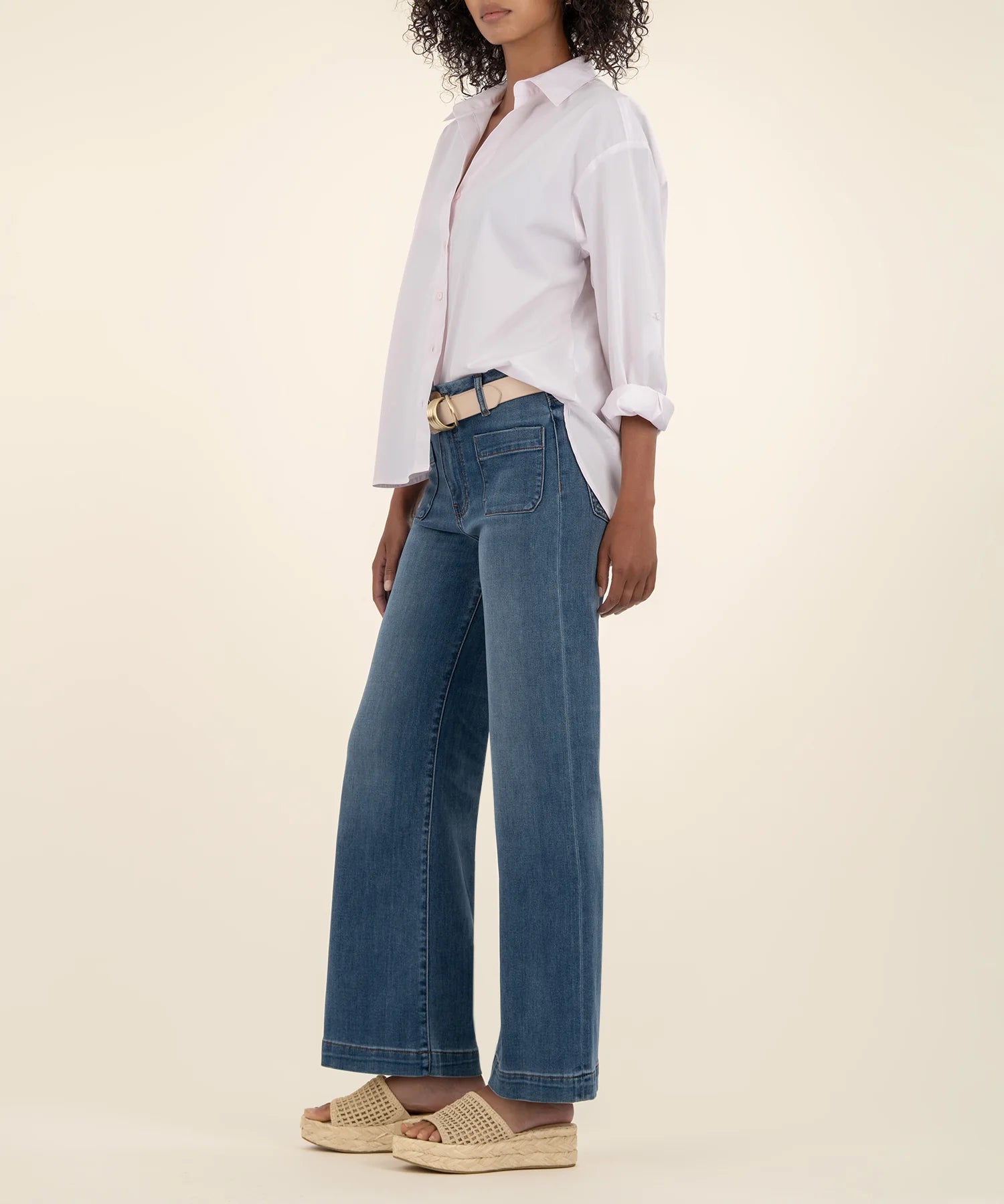 Meg High Rise Wide Leg - Loyalty Wash