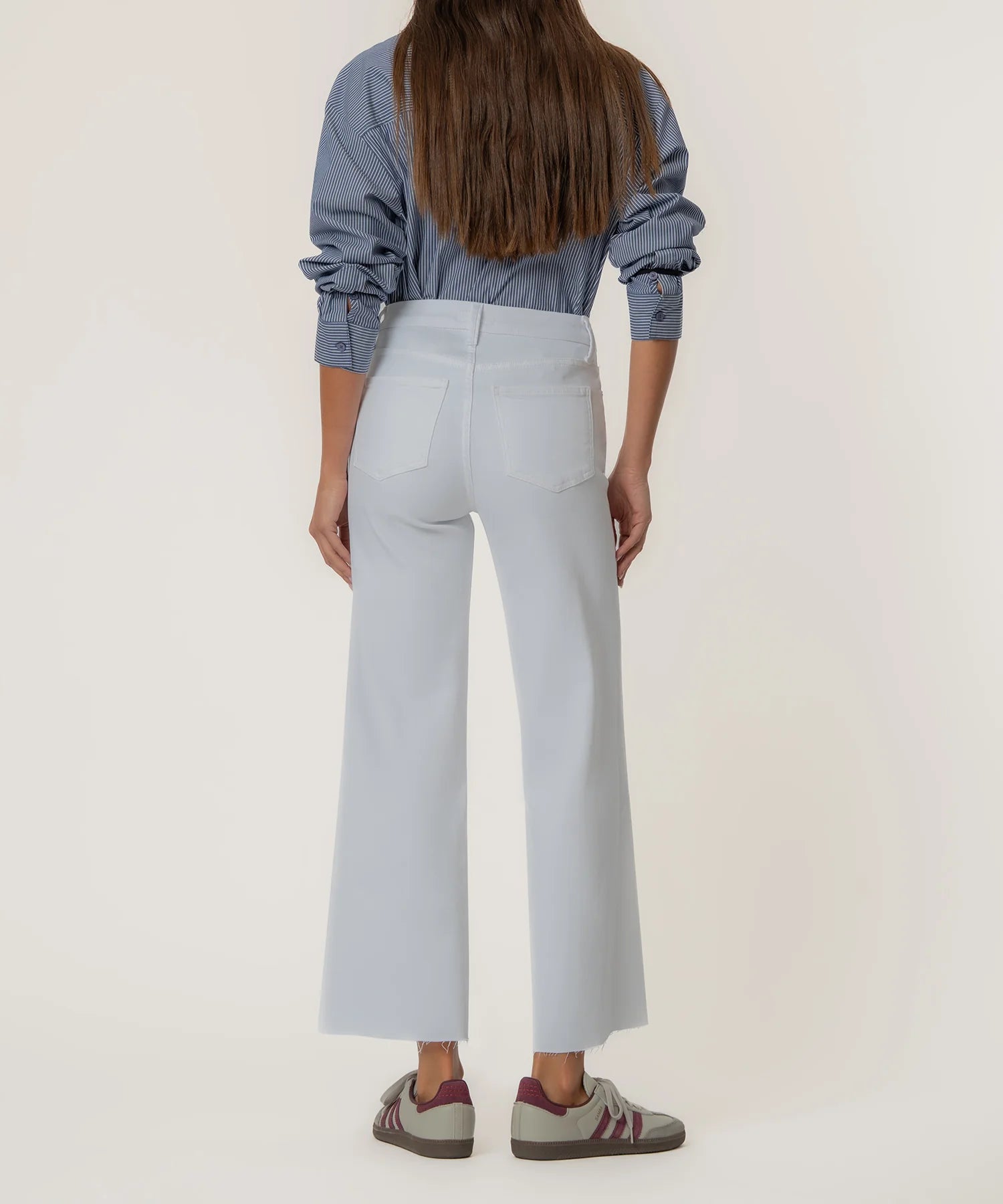 Meg High Rise Wide Leg - Optic White