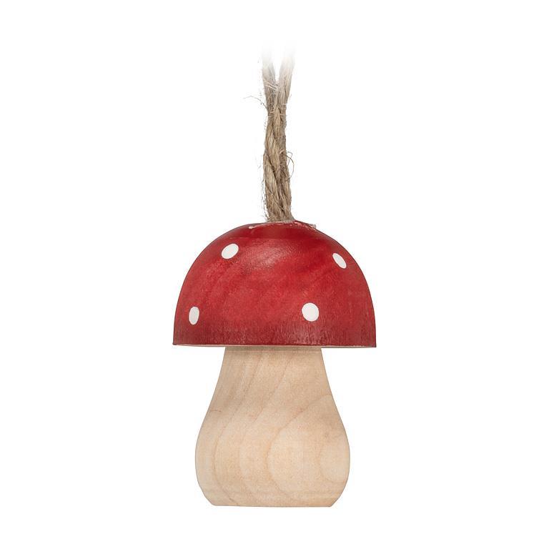 Sm Mushroom Ornament - 1.5"H