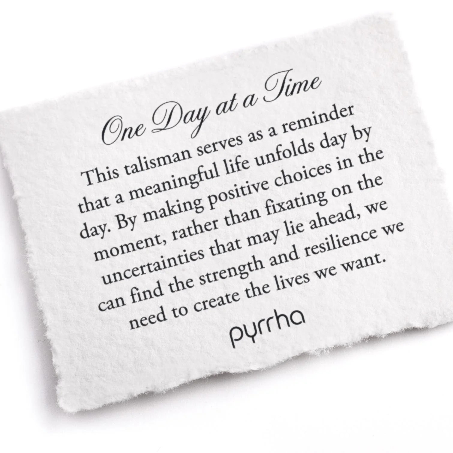 One Day At A Time Talisman