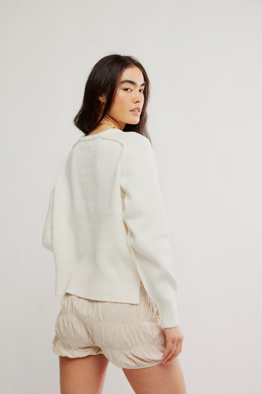 Spring Street Pullover- Optic White
