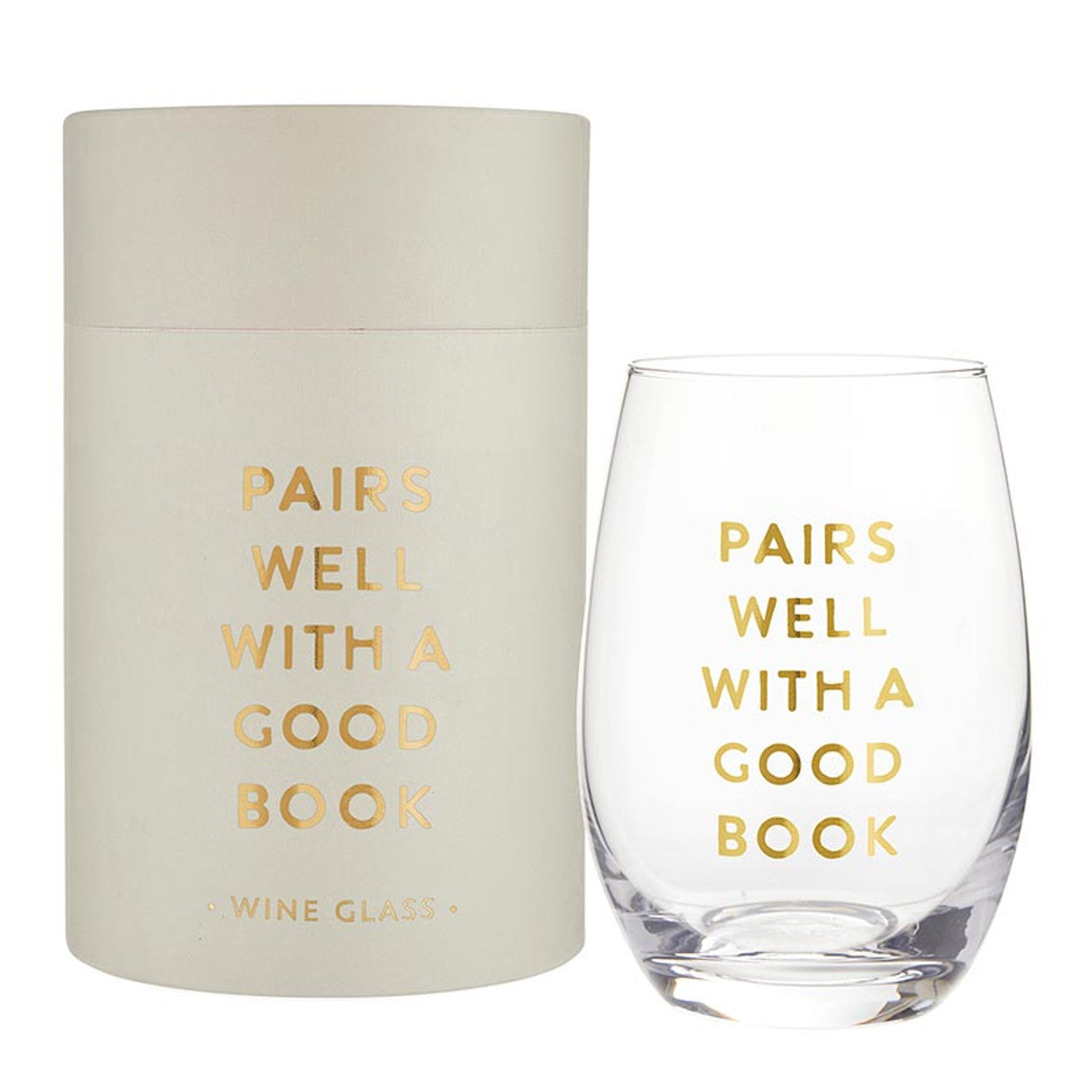 Book Lovers-Stemless Wine Glass