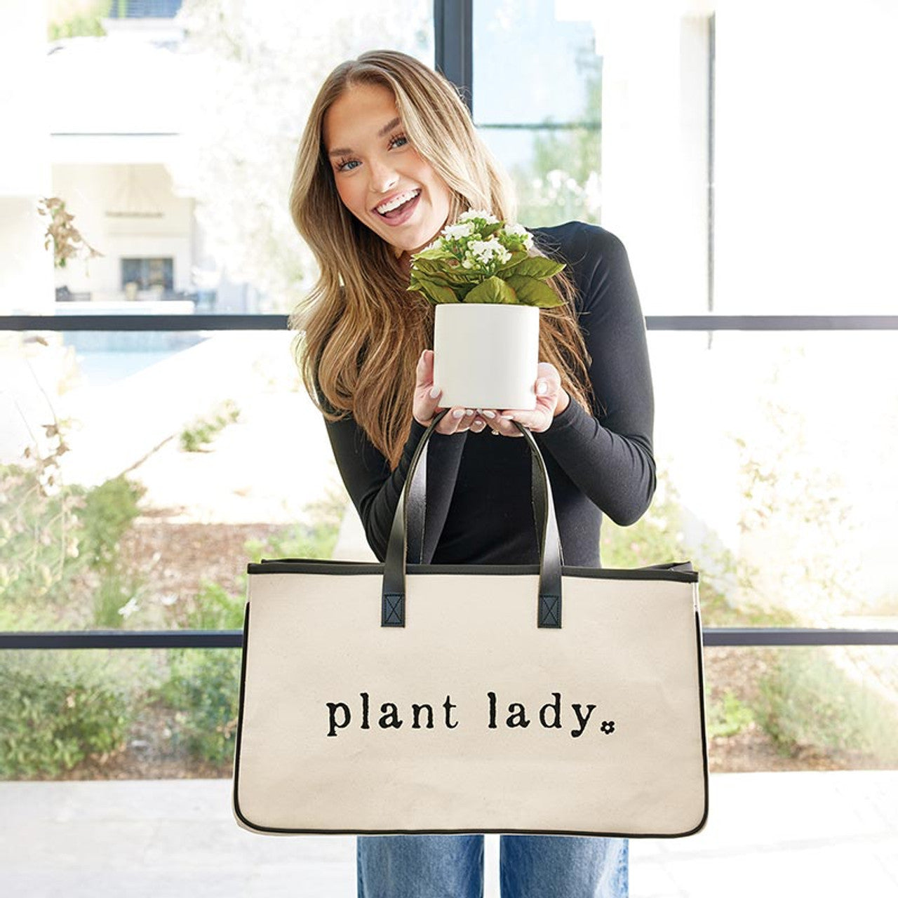 Canvas Tote- Plant Lady